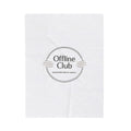 Offline Club Badge Velveteen Blanket | digital detox, log off
