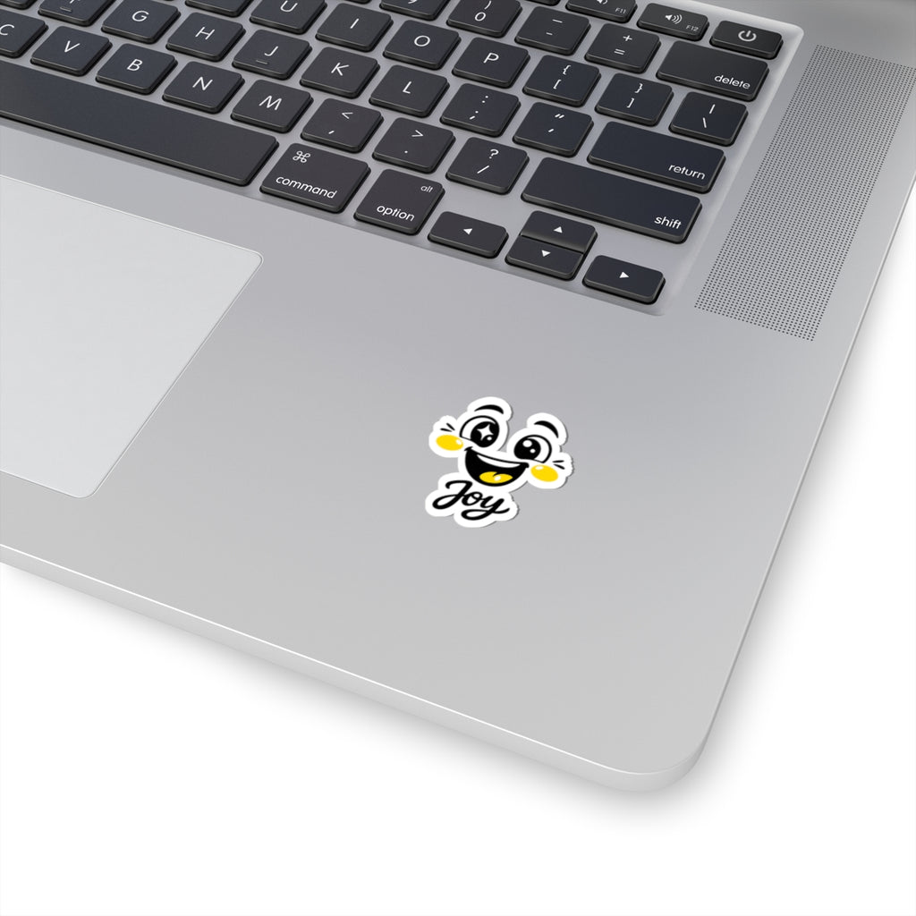 Joy Mood Face Sticker | kawaii minimal, thick outline