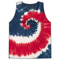 'Merica Tie-Dye Tank Top — Red White & Blue Spiral Patriotic Tank