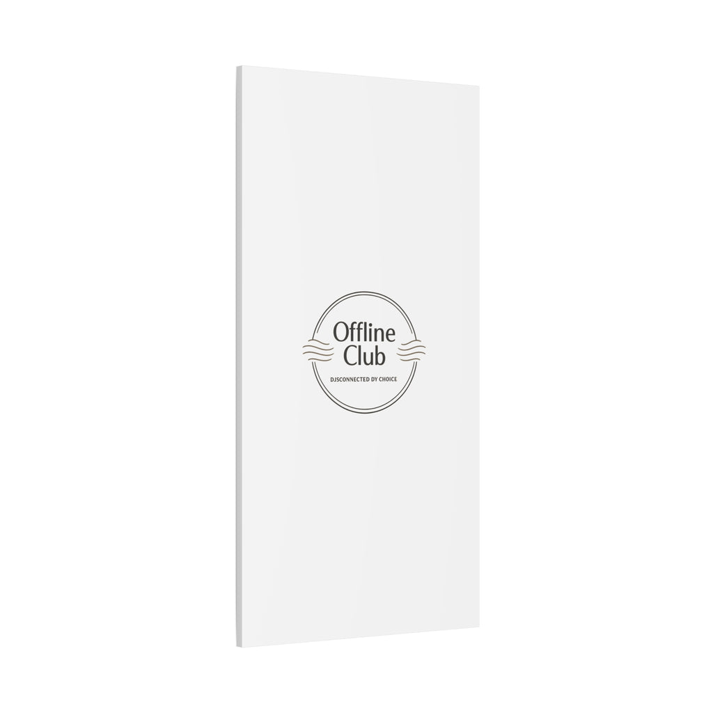Offline Club Badge Canvas, Digital Detox emblem, log off, no notifications