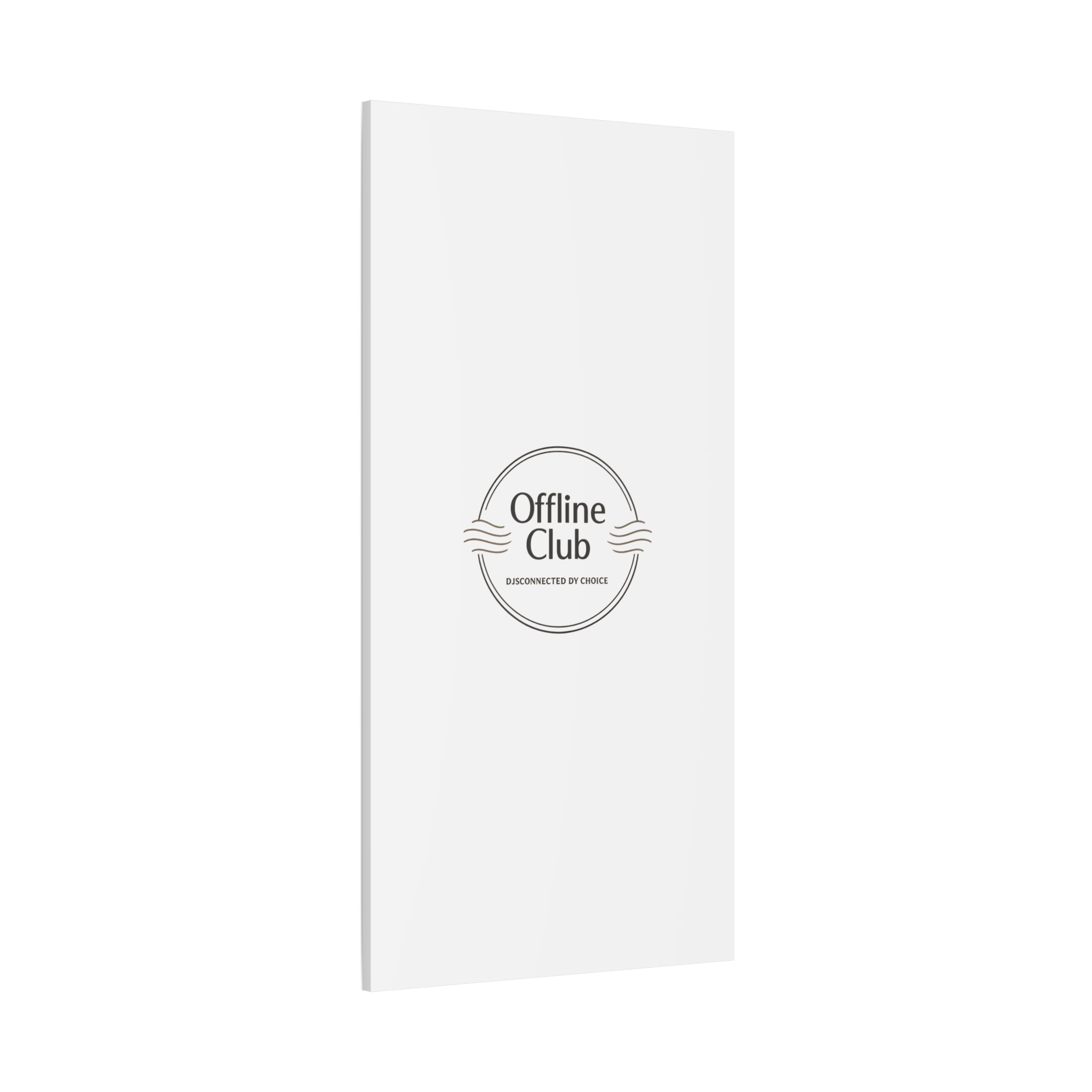 Offline Club Badge Canvas, Digital Detox emblem, log off, no notifications