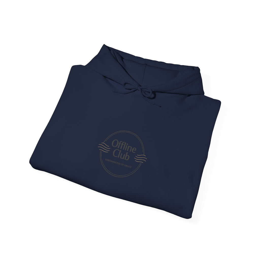 Offline Club Badge Hoodie | digital detox, log off