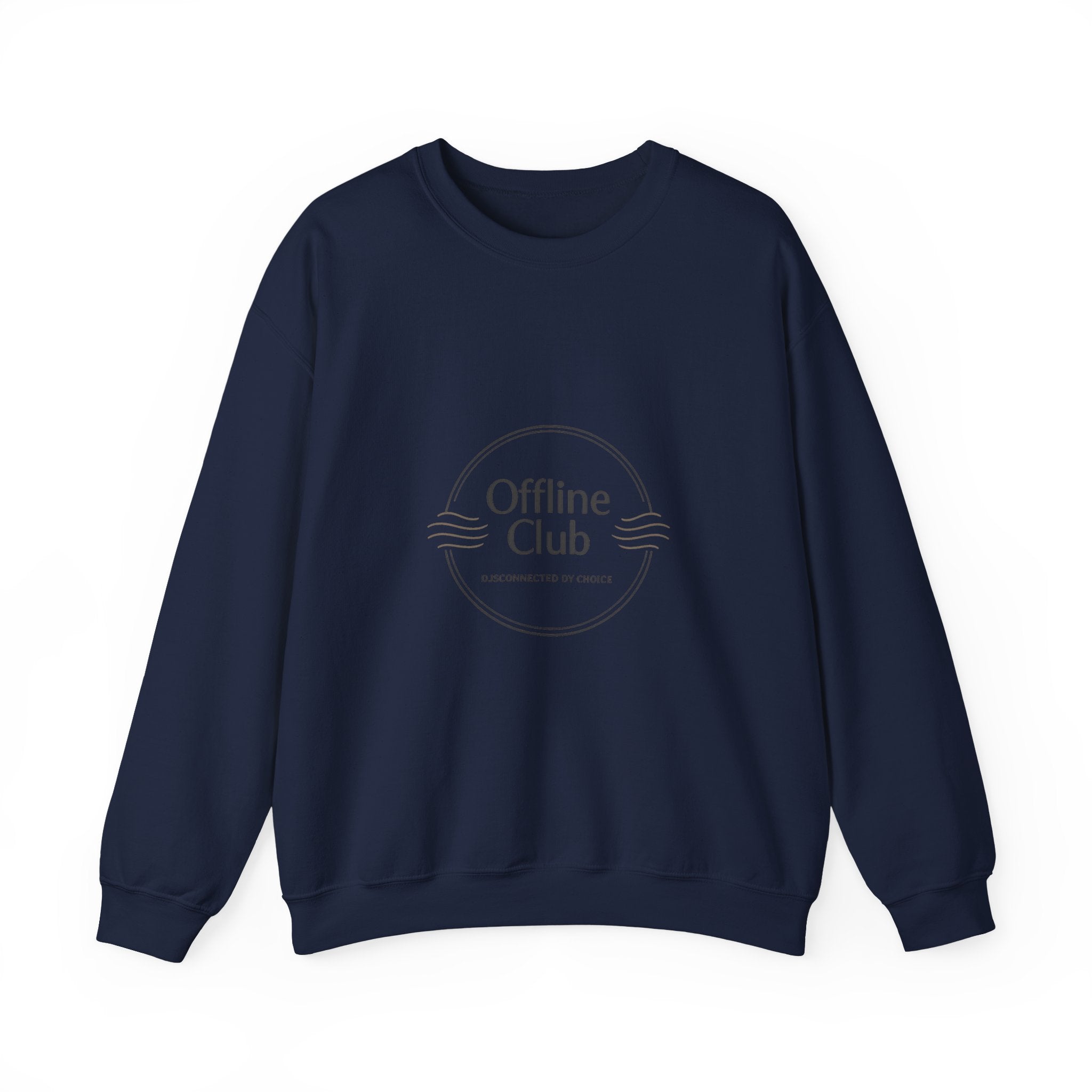 Offline Club badge Crewneck Sweatshirt | digital detox, log off