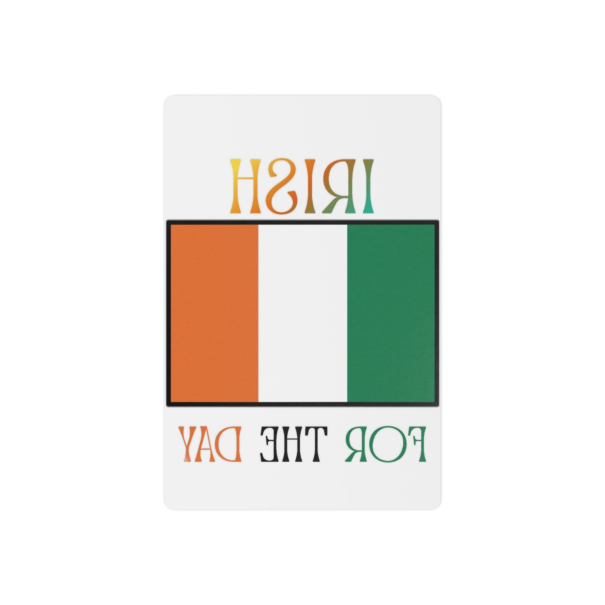Irish Flag Temporary Tattoos — "Irish for the Day" St. Patrick’s Day Decals
