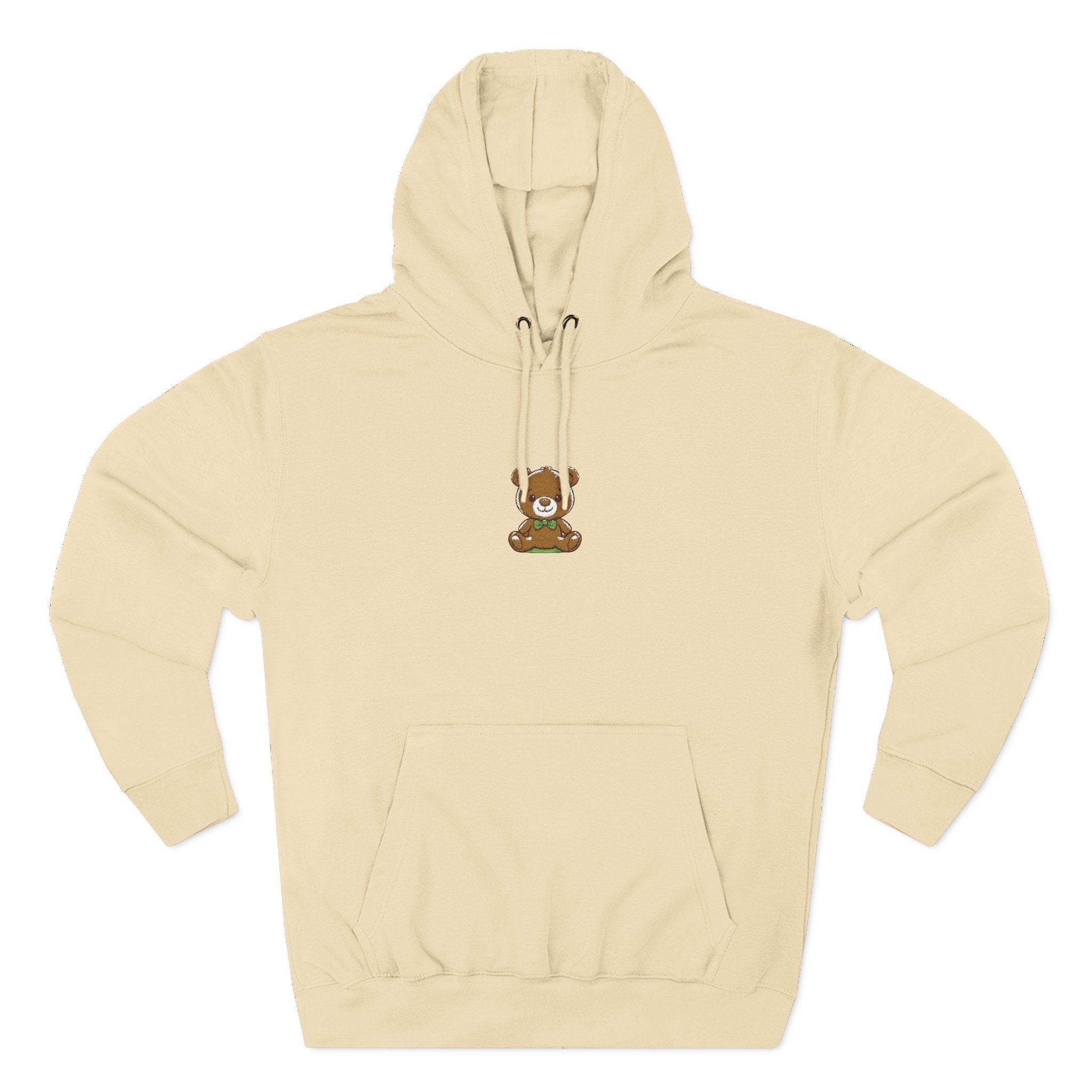 Happy Teddy Embroidered Hoodie