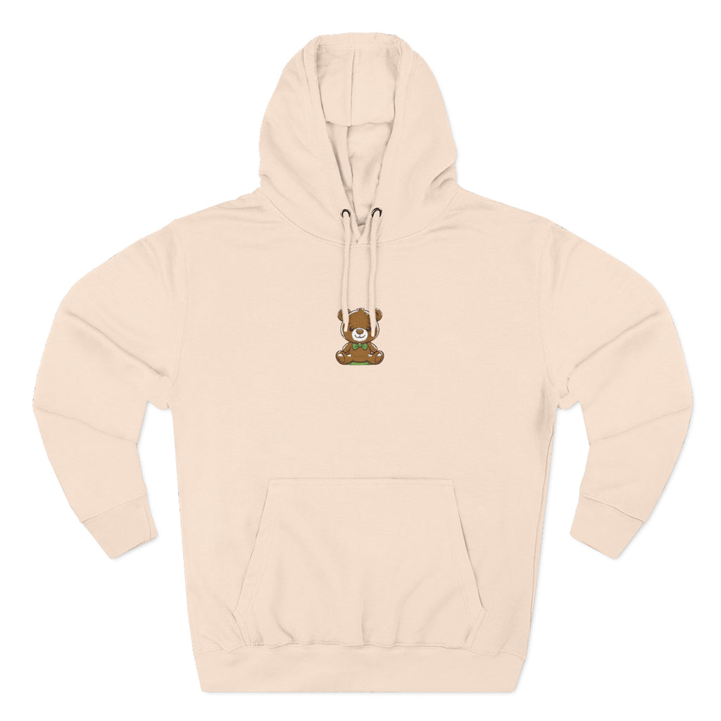 Happy Teddy Embroidered Hoodie