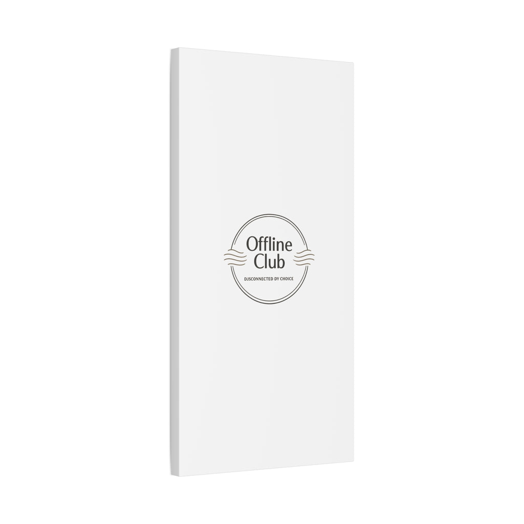 Offline Club Badge Canvas, Digital Detox emblem, log off, no notifications