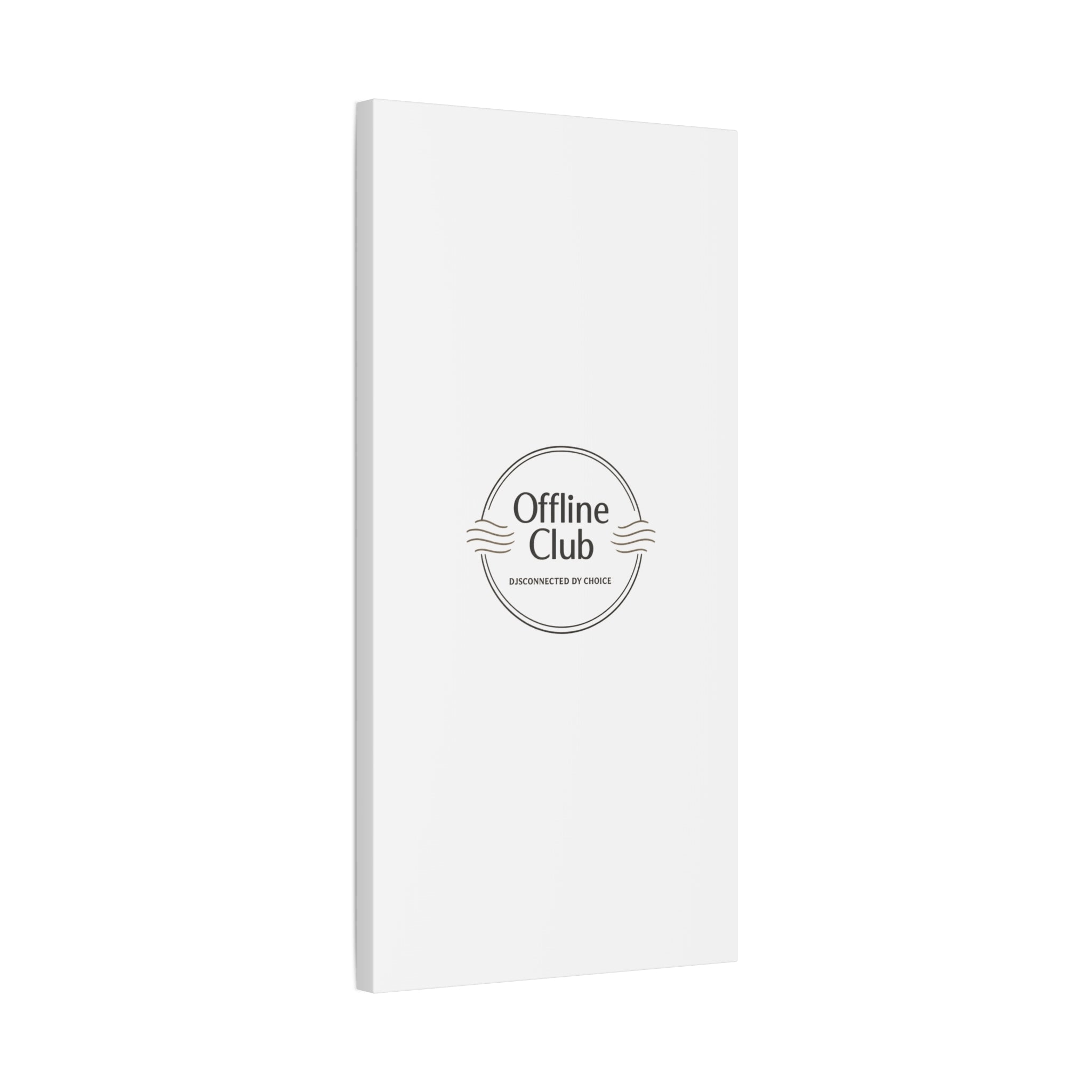 Offline Club Badge Canvas, Digital Detox emblem, log off, no notifications