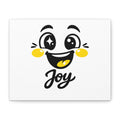 Joy Mood Face Canvas | kawaii minimal, thick outline emoji cartoon