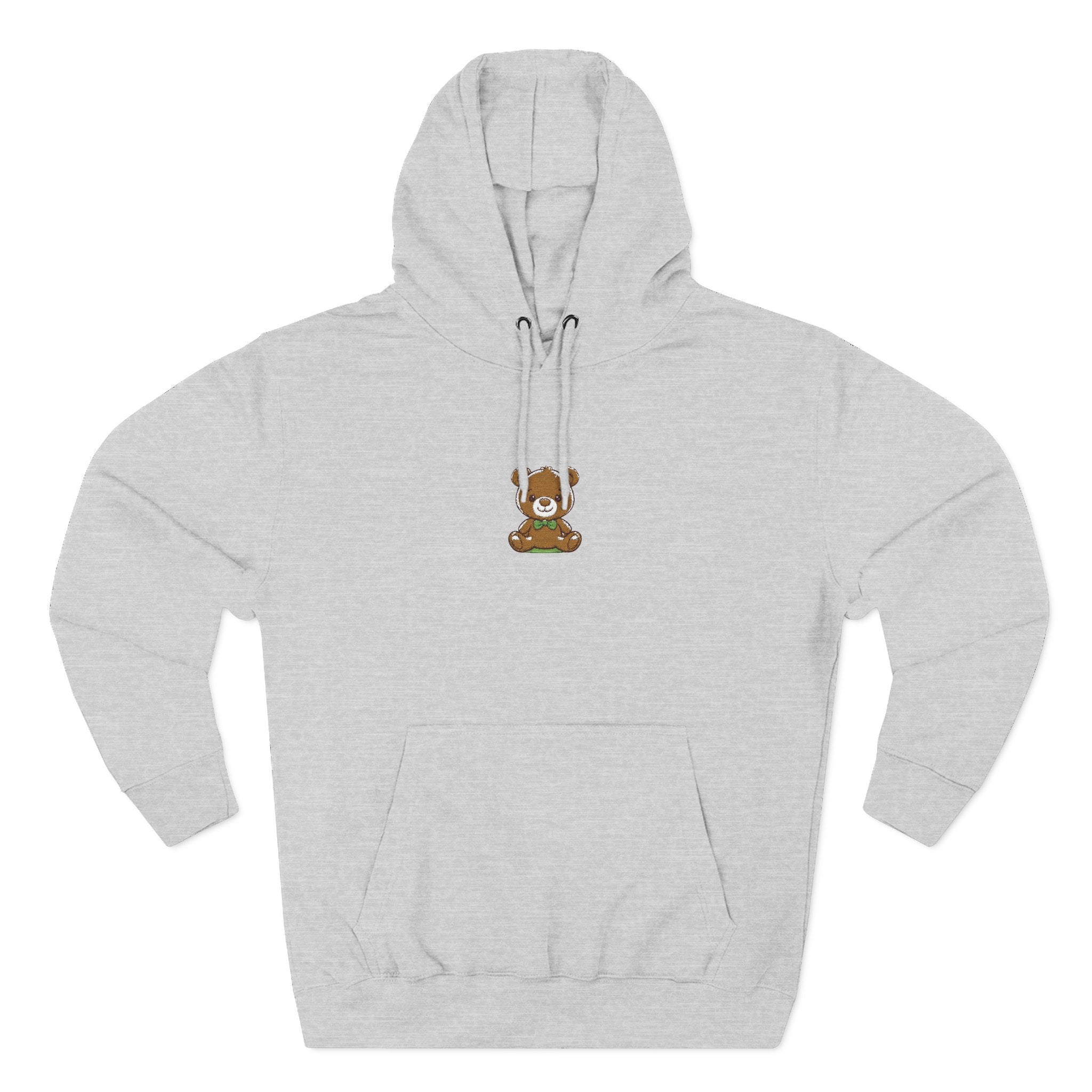 Happy Teddy Embroidered Hoodie