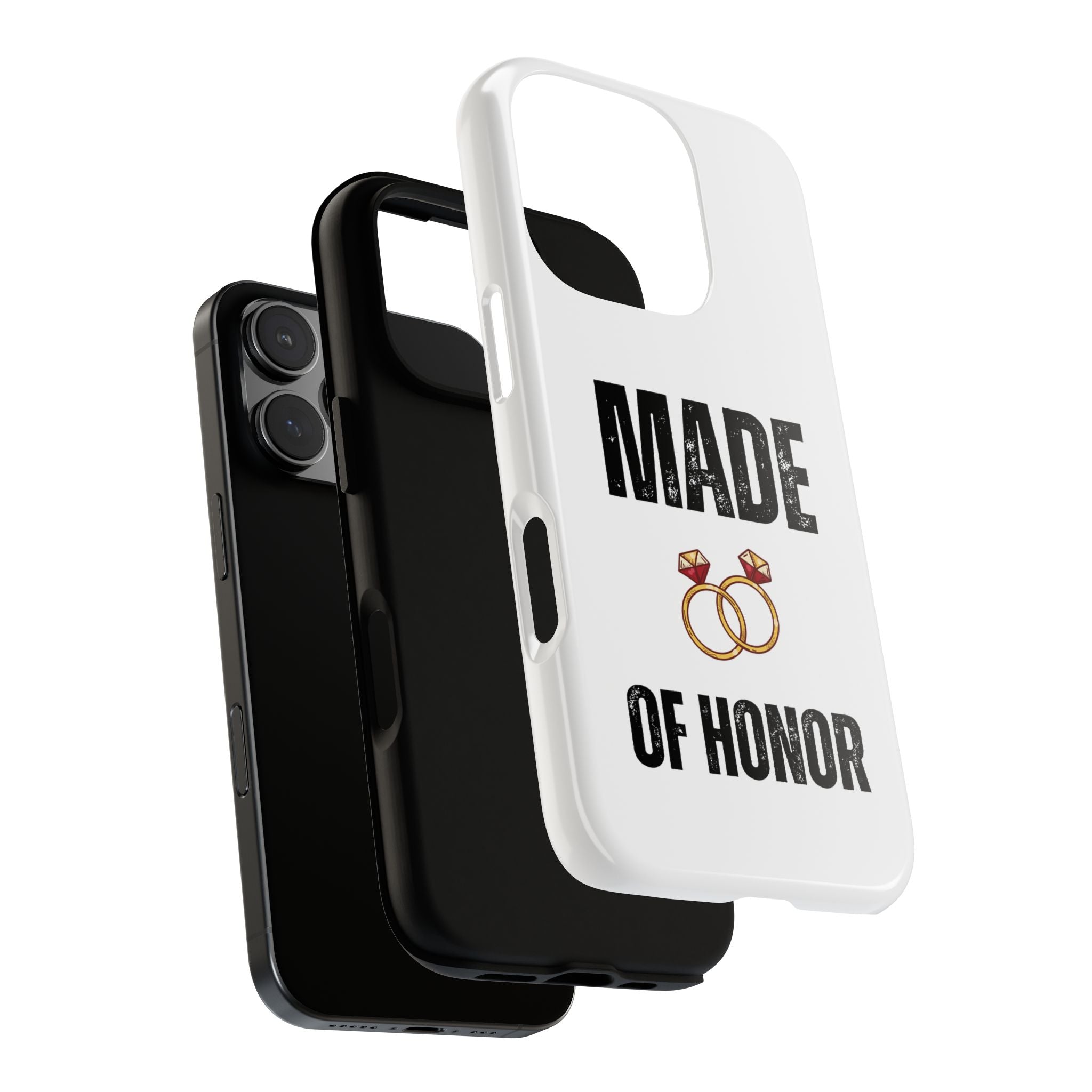 Phone Case — “Made of Honor” Bridal Wedding Ring Design