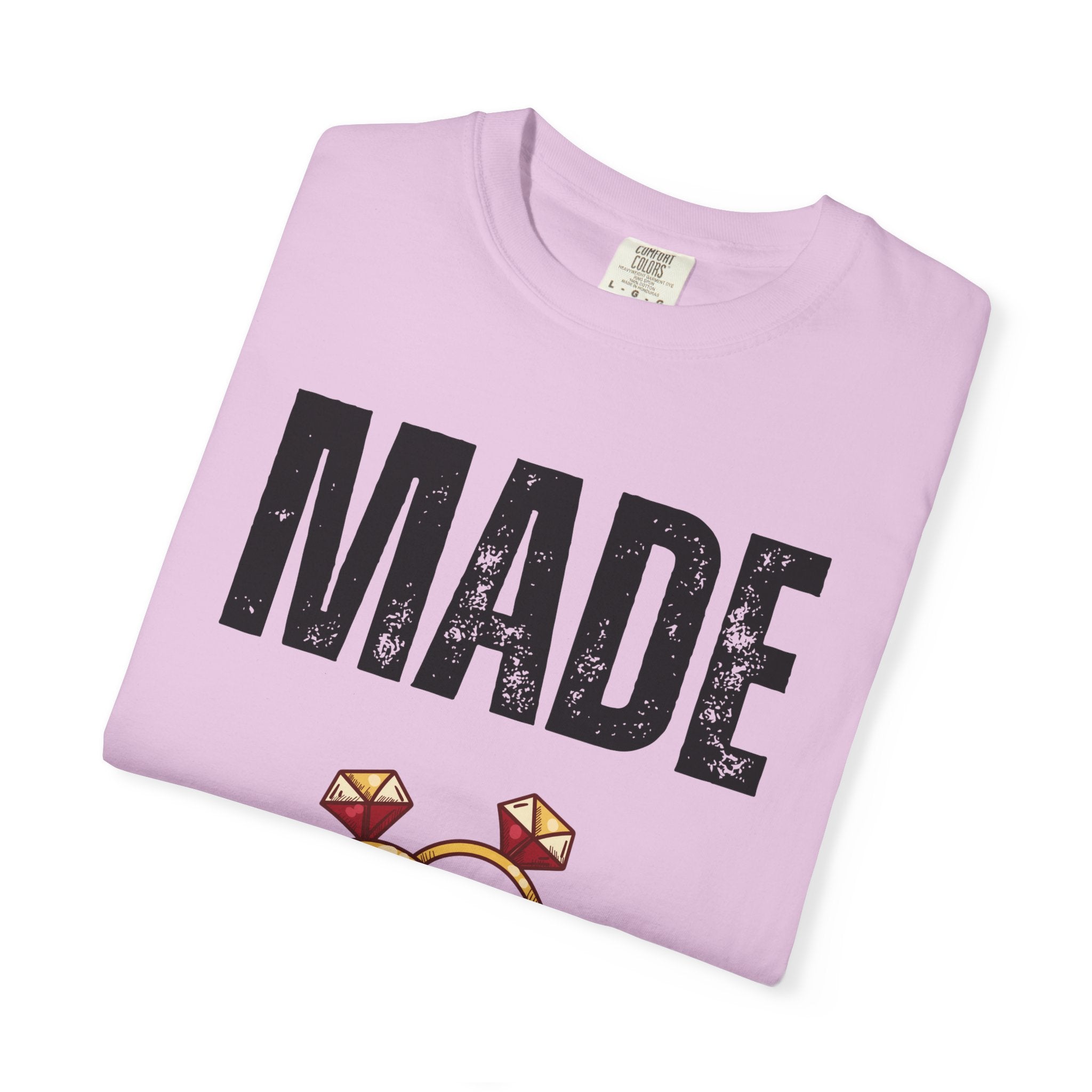 Made of Honor T‑Shirt — Maid of Honor Bridal Party Tee with Wedding Rings