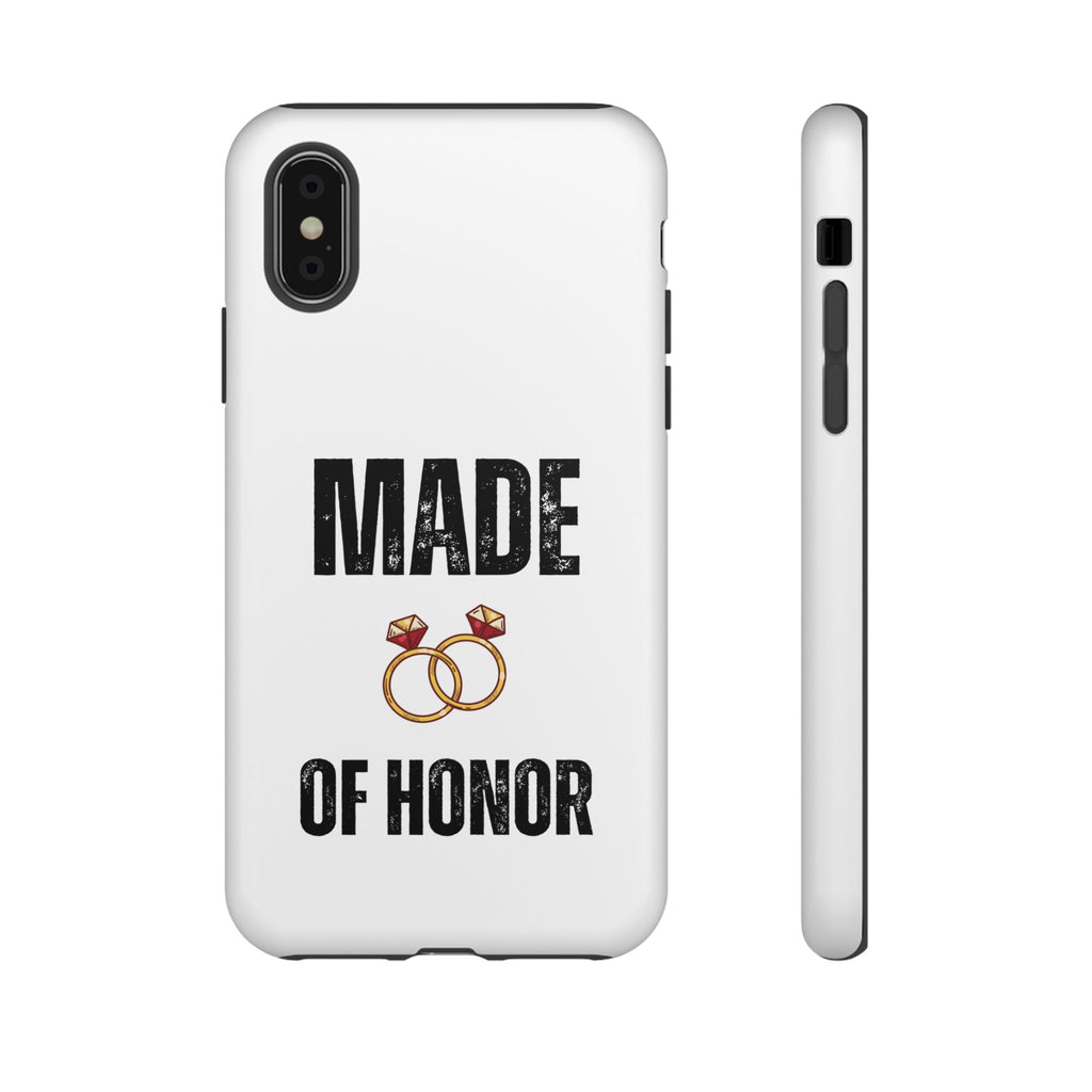 Phone Case — “Made of Honor” Bridal Wedding Ring Design