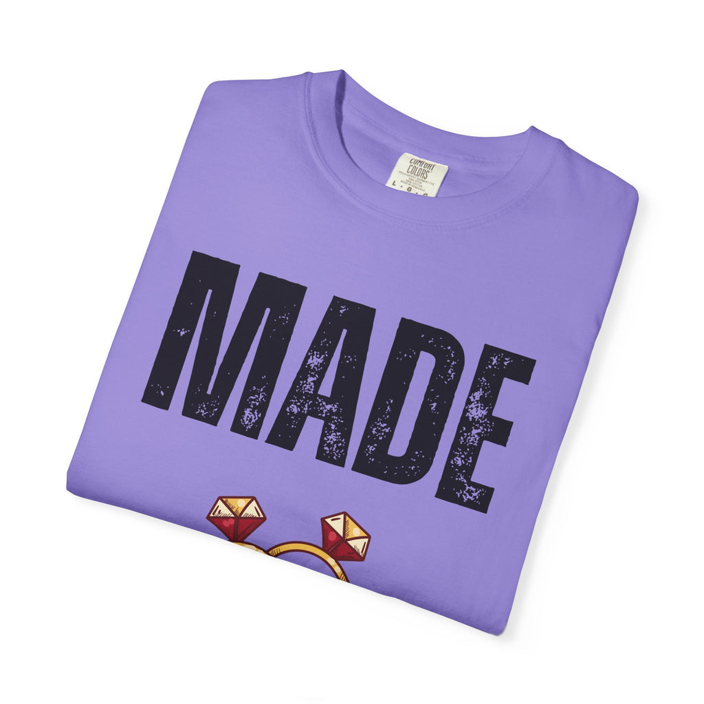 Made of Honor T‑Shirt — Maid of Honor Bridal Party Tee with Wedding Rings