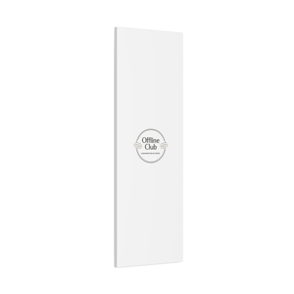 Offline Club Badge Canvas, Digital Detox emblem, log off, no notifications