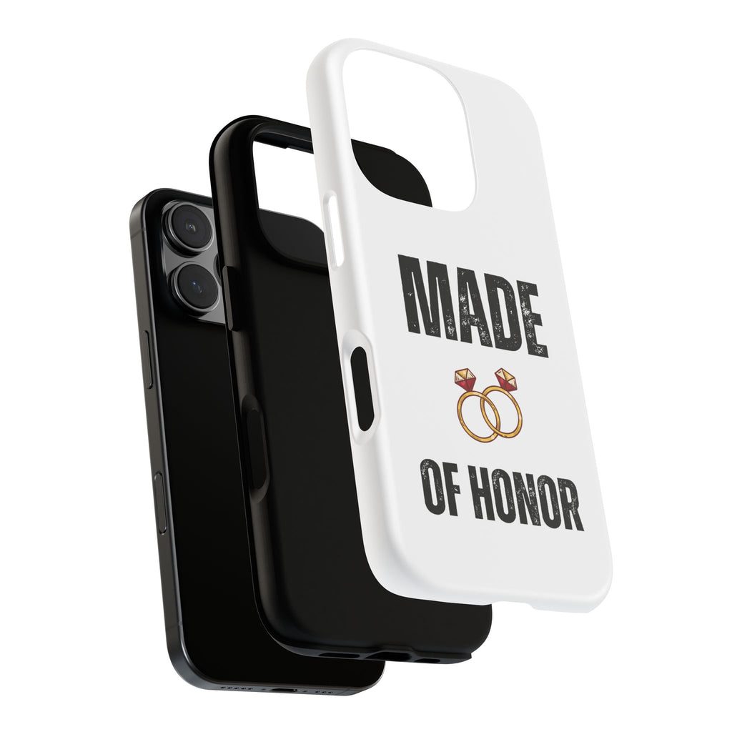 Phone Case — “Made of Honor” Bridal Wedding Ring Design