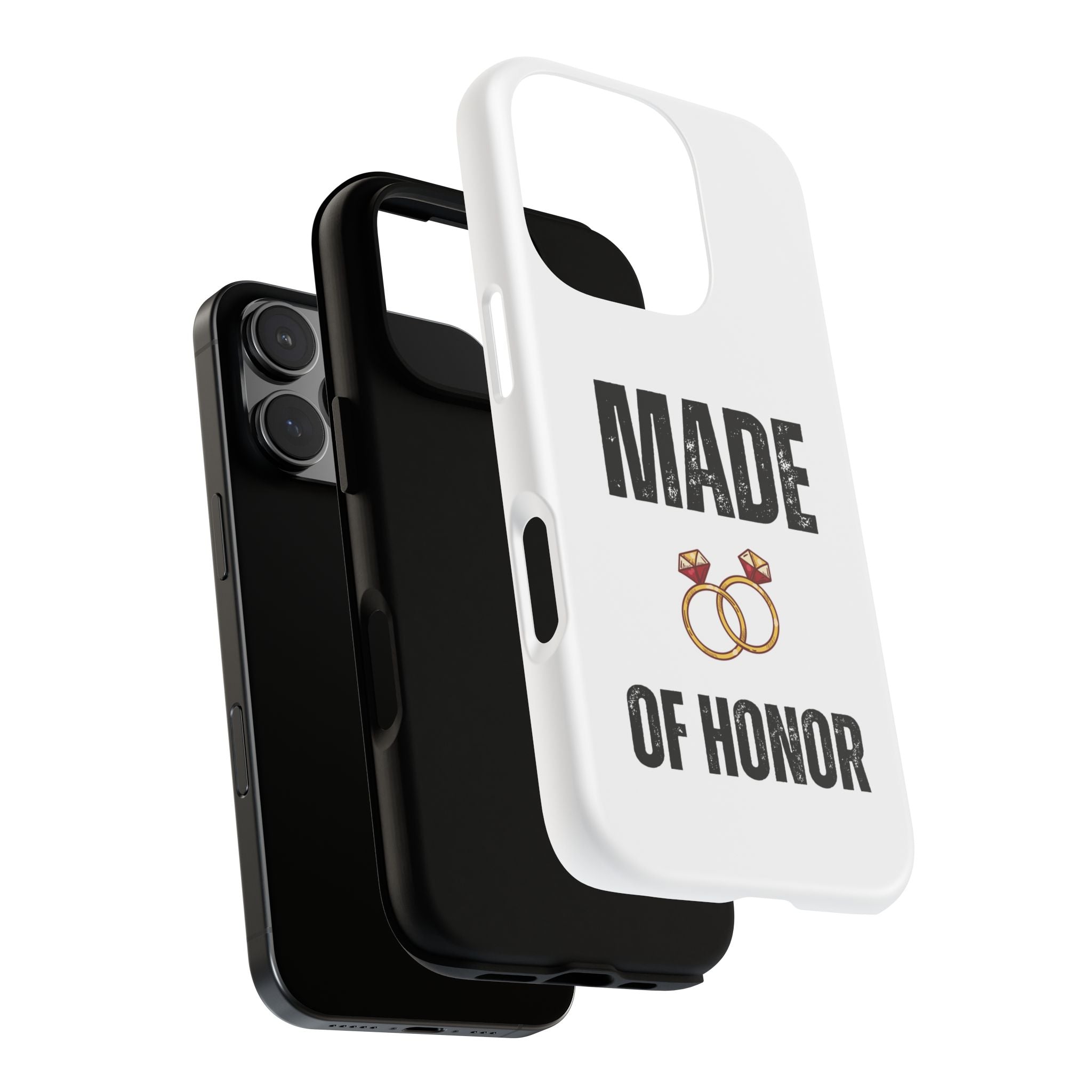Phone Case — “Made of Honor” Bridal Wedding Ring Design