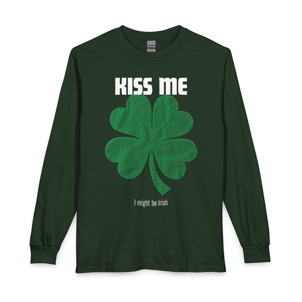 Kiss Me I Might Be Irish Long Sleeve Tee