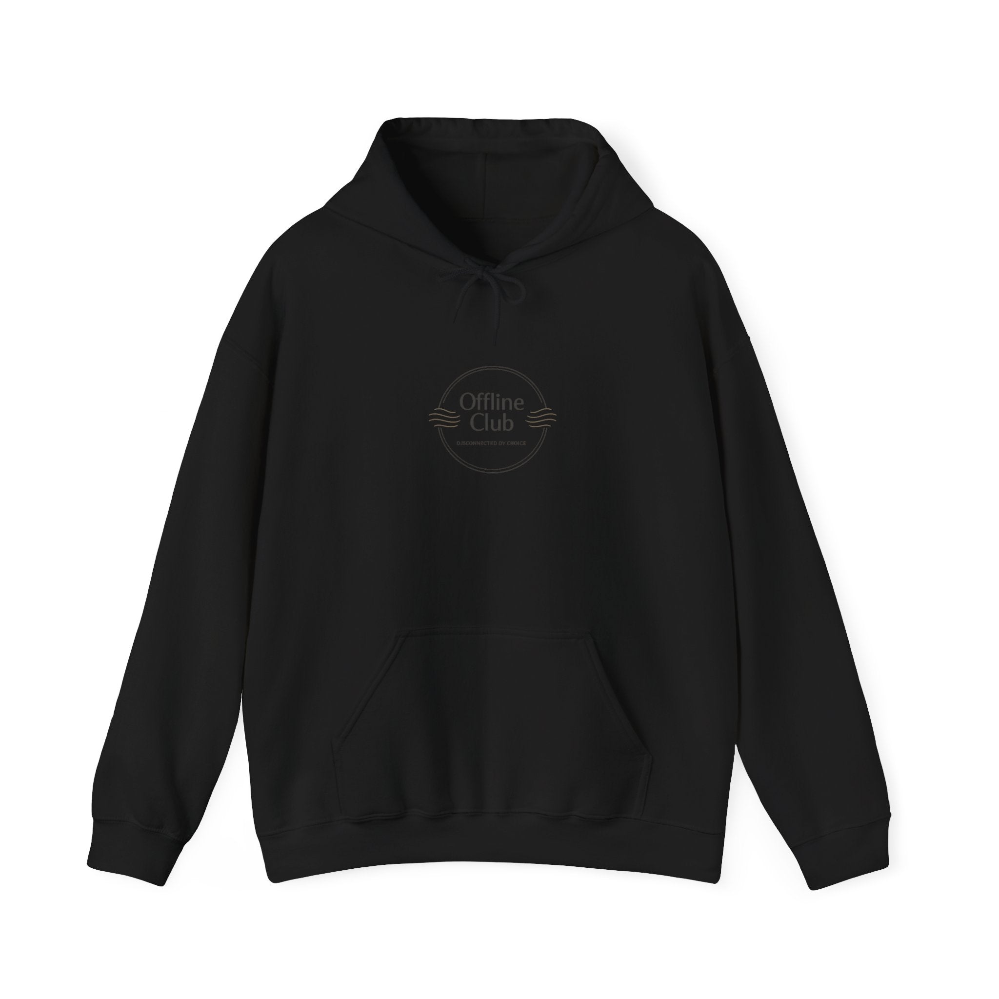 Offline Club Badge Hoodie | digital detox, log off