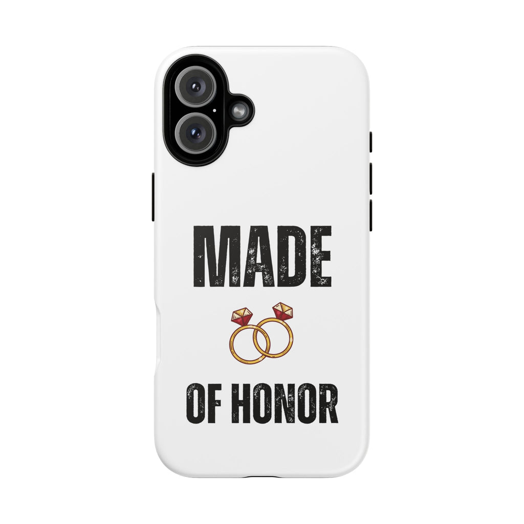 Phone Case — “Made of Honor” Bridal Wedding Ring Design