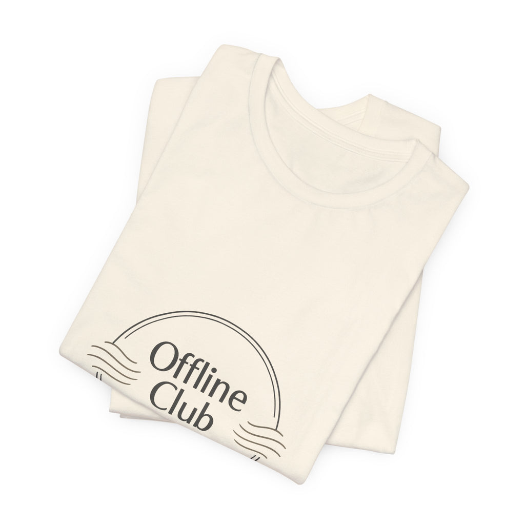 Offline Club Badge Tee | digital detox, log off