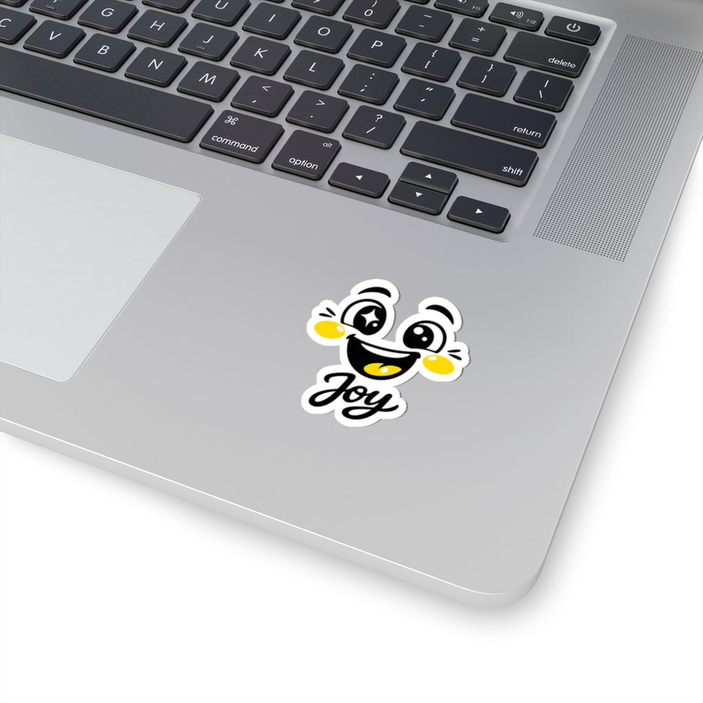 Joy Mood Face Sticker | kawaii minimal, thick outline
