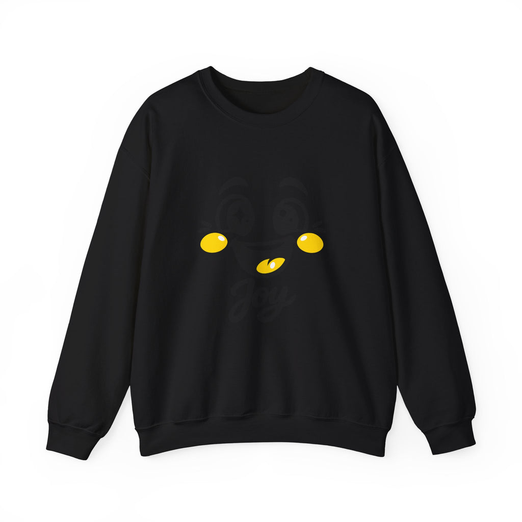 Joy Mood Face Sweatshirt | kawaii minimal, thick outline emoji cartoon