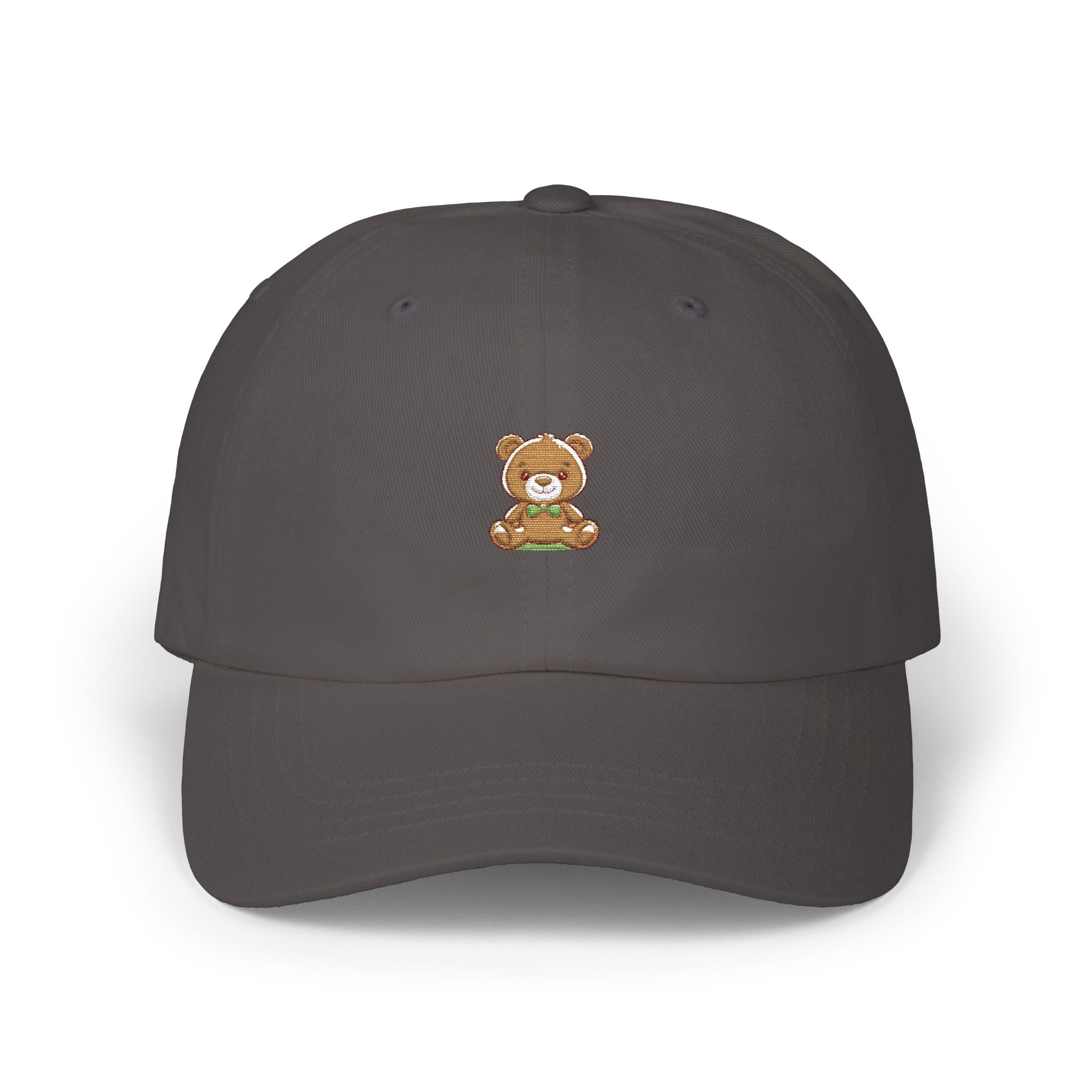Happy Teddy Dad Cap — Cute Embroidered Bear Baseball Hat