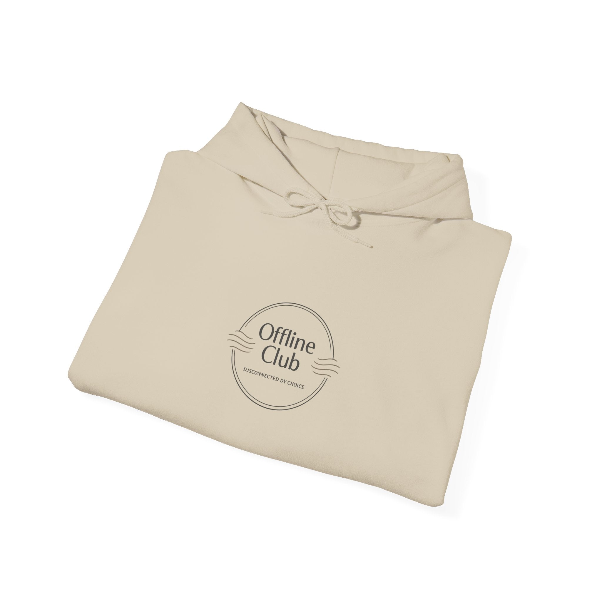 Offline Club Badge Hoodie | digital detox, log off