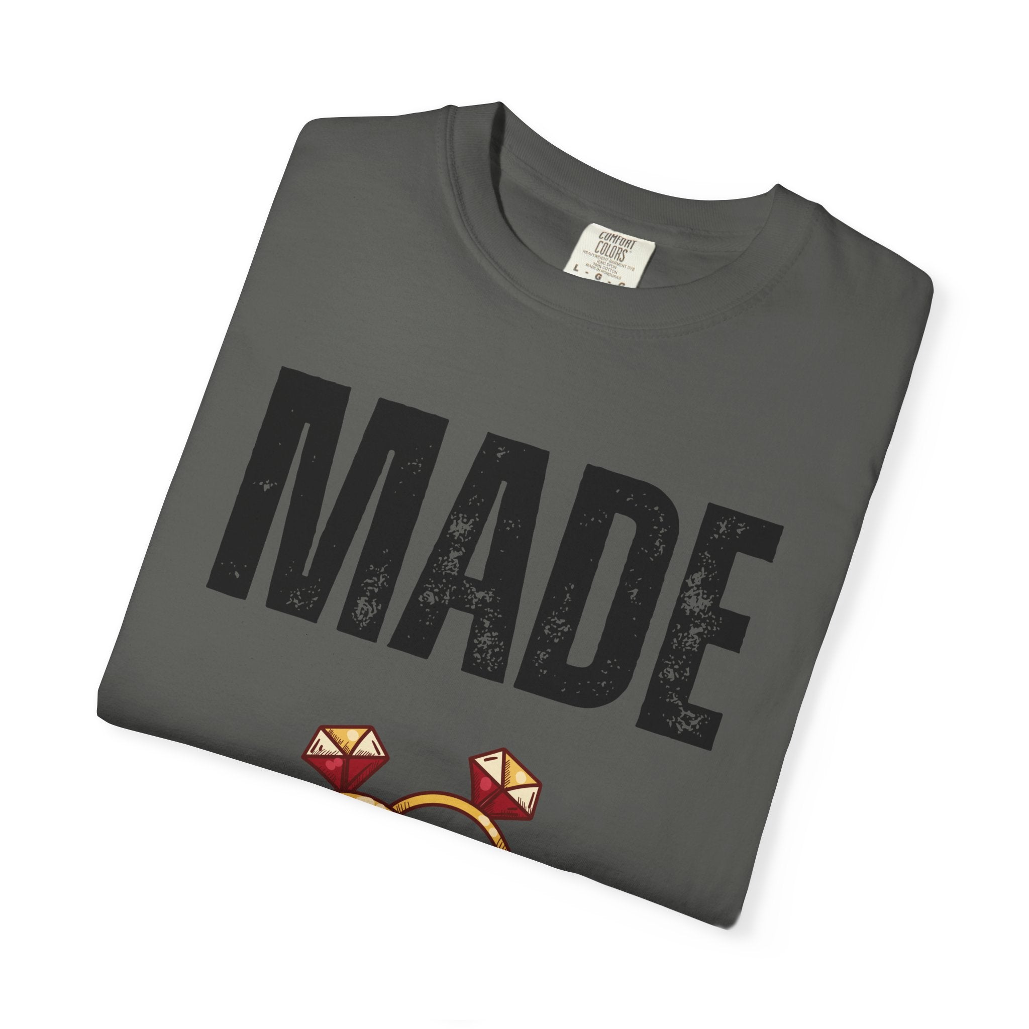 Made of Honor T‑Shirt — Maid of Honor Bridal Party Tee with Wedding Rings