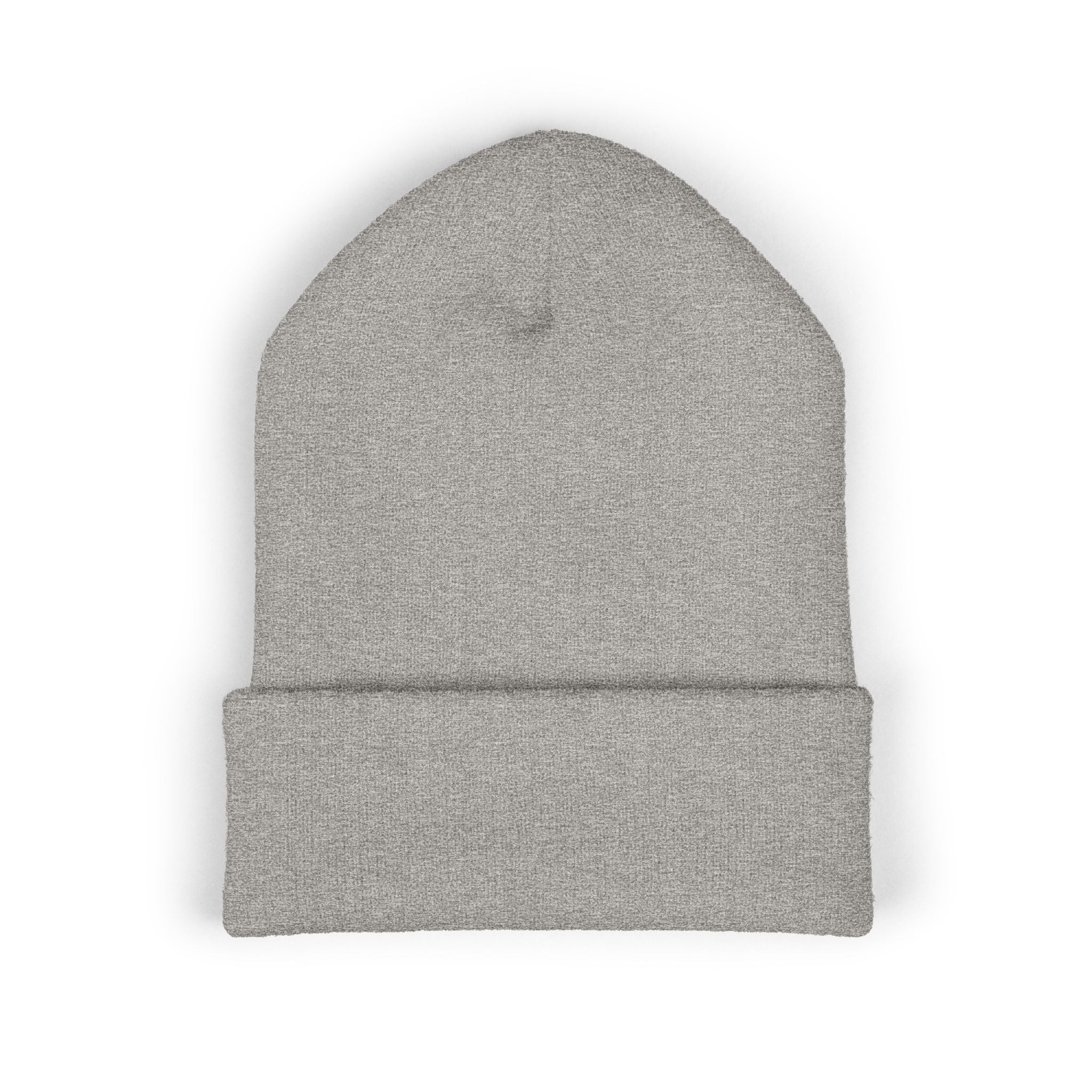 Happy Teddy Embroidered Cuffed Beanie — Cozy Cute Winter Hat