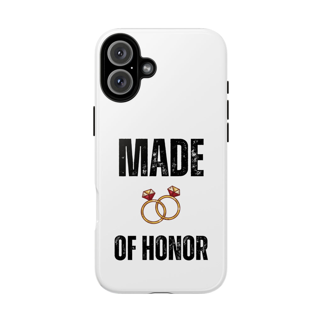 Phone Case — “Made of Honor” Bridal Wedding Ring Design