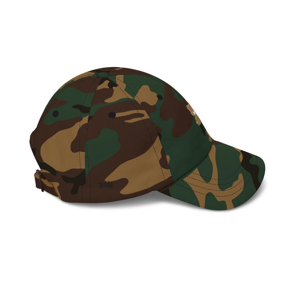 Happy Teddy Dad Cap — Cute Embroidered Bear Baseball Hat
