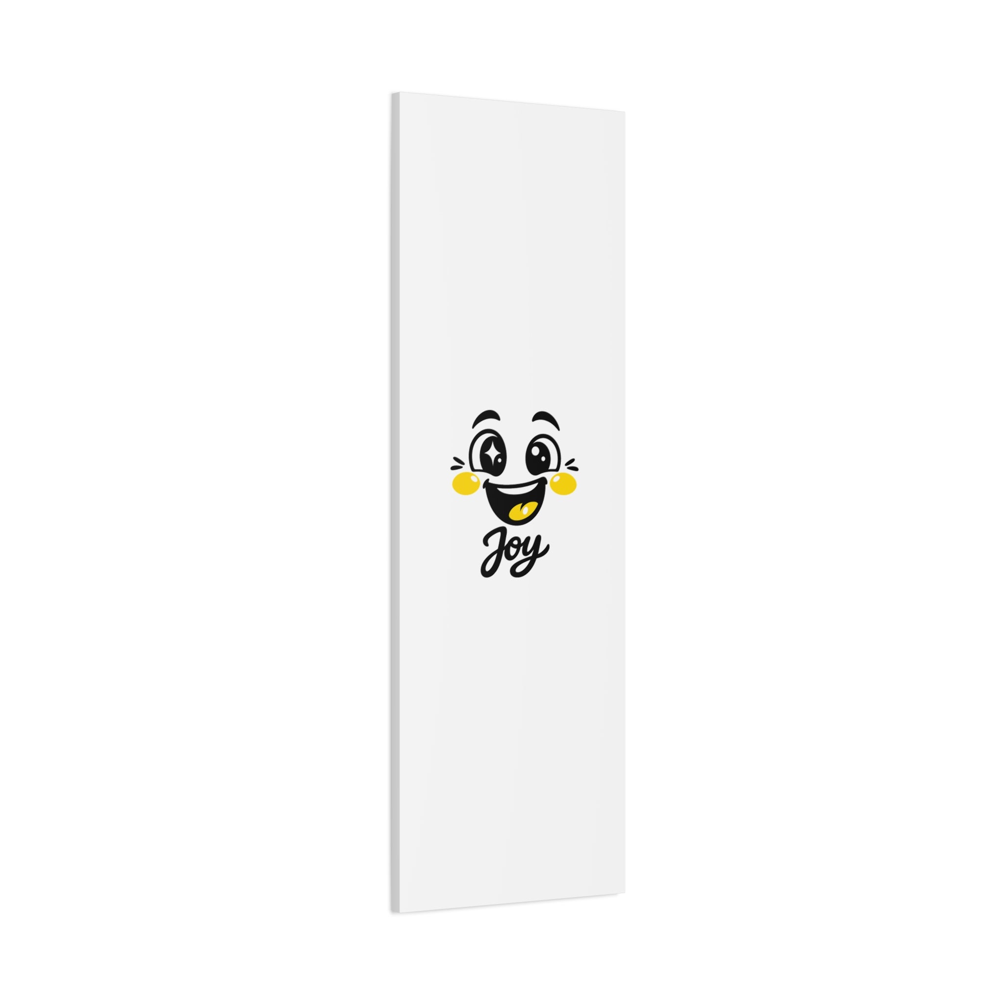 Joy Mood Face Canvas | kawaii minimal, thick outline emoji cartoon