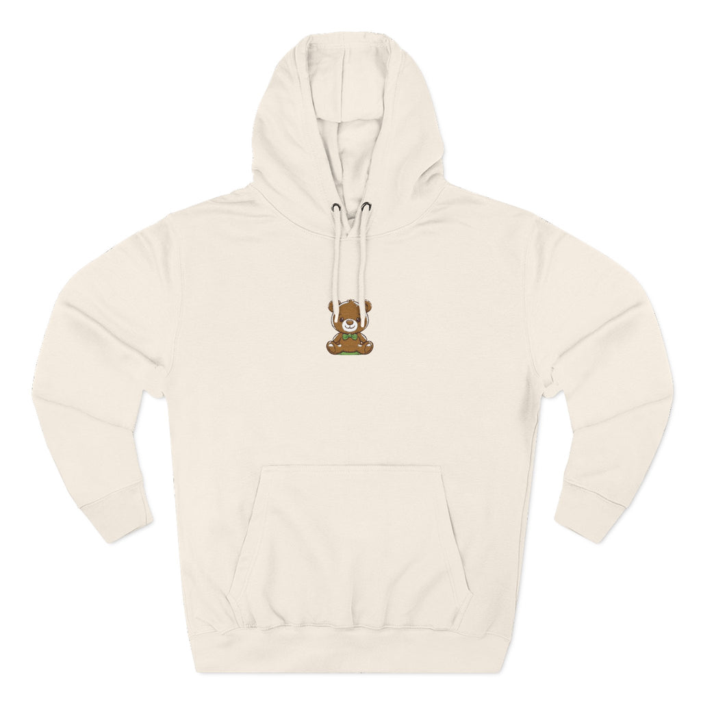 Happy Teddy Embroidered Hoodie