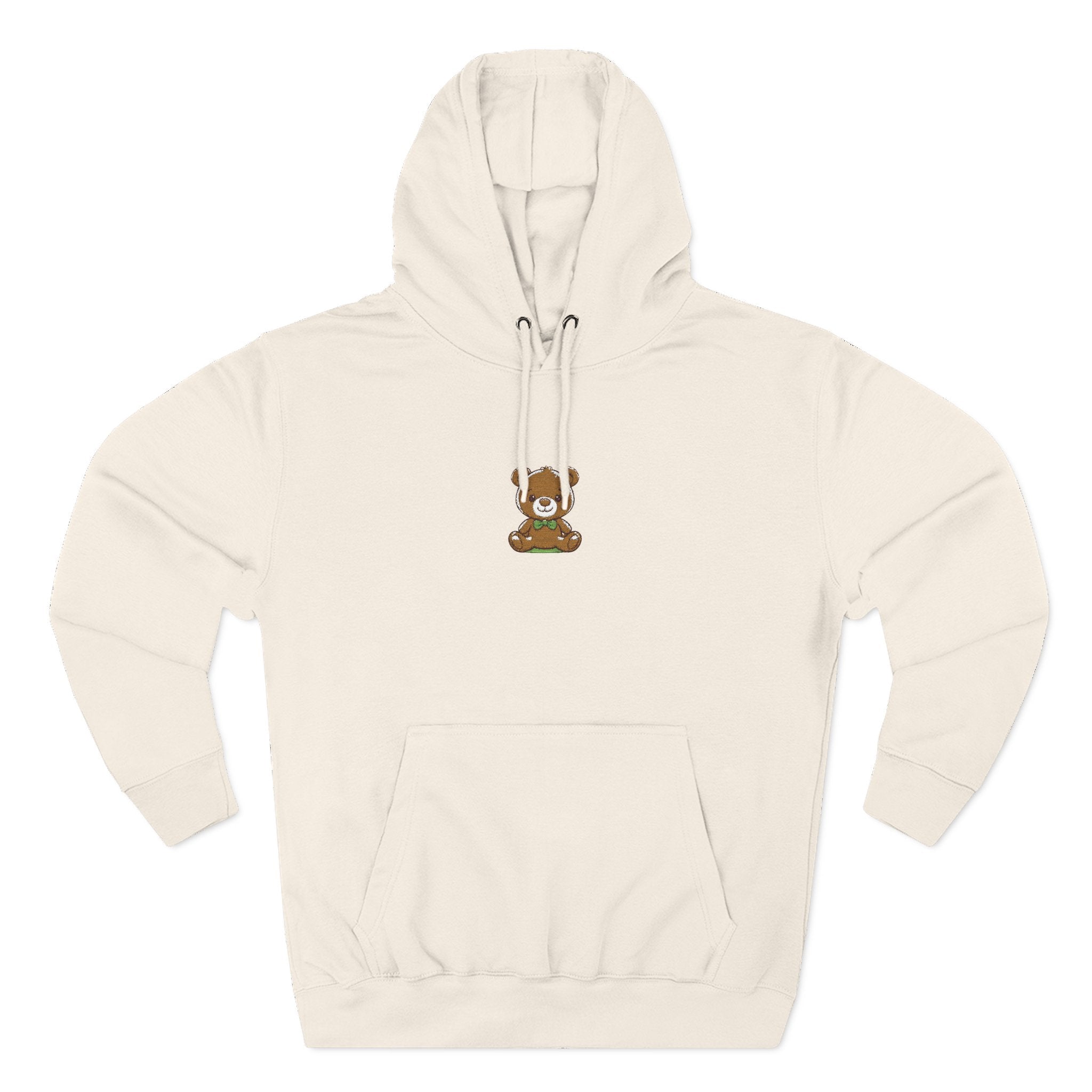 Happy Teddy Embroidered Hoodie