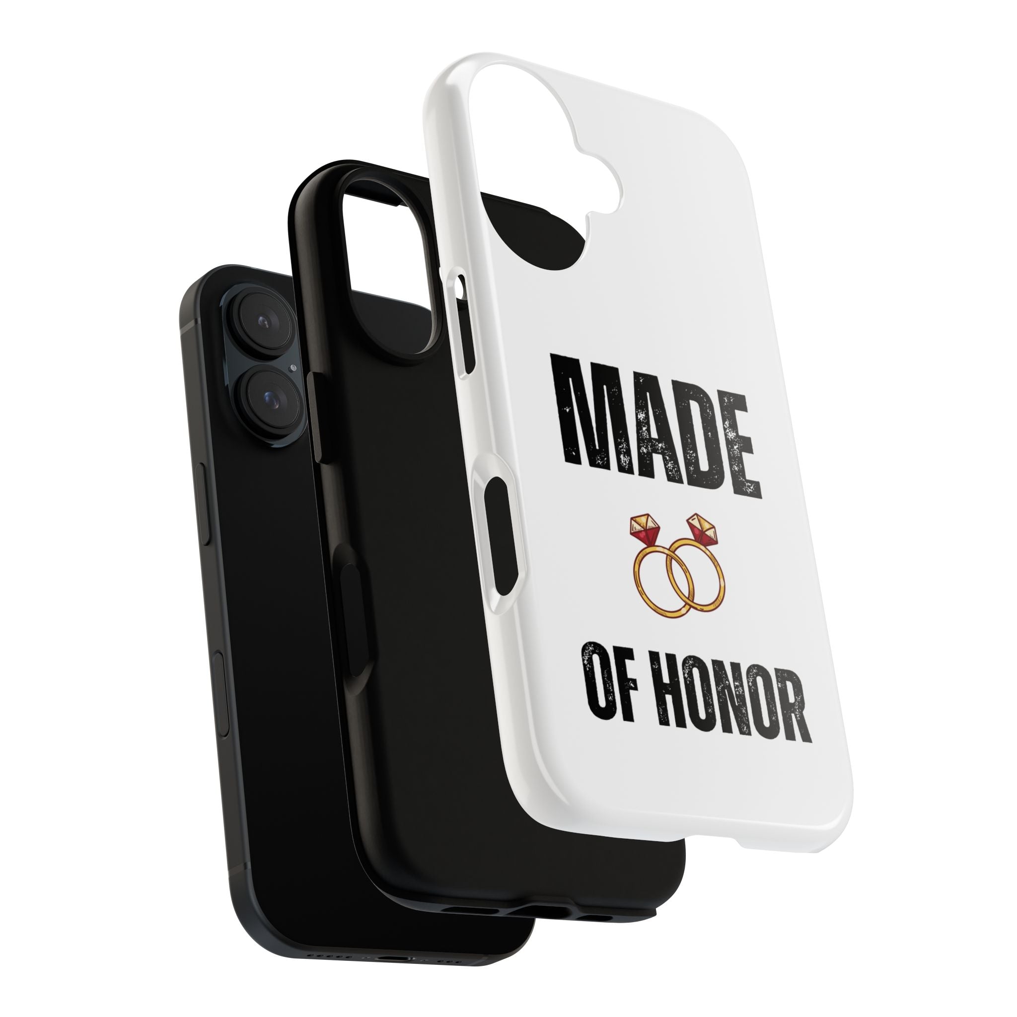 Phone Case — “Made of Honor” Bridal Wedding Ring Design