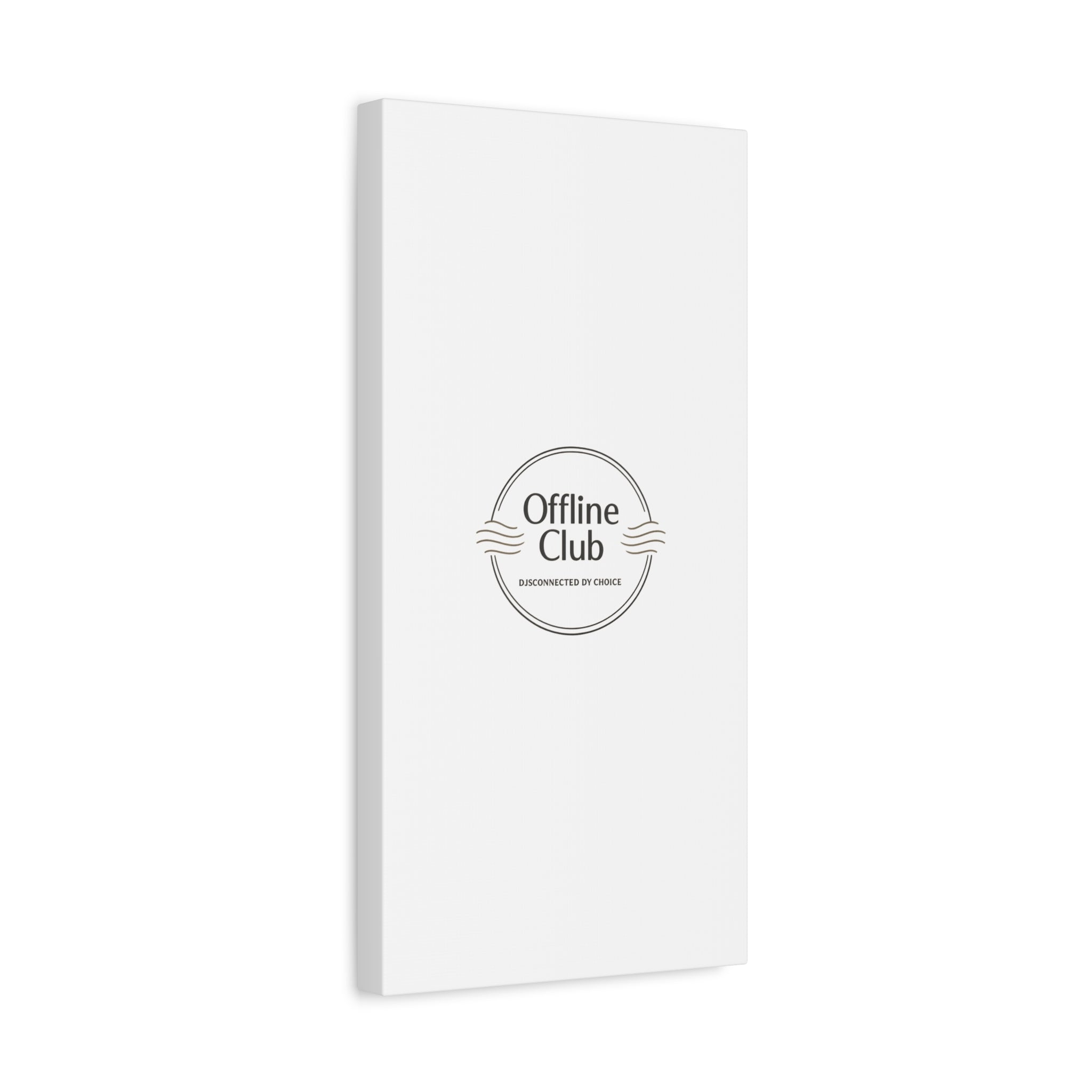 Offline Club Badge Canvas, Digital Detox emblem, log off, no notifications