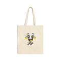 Joy Mood Face Tote | kawaii minimal blob, thick outline emoji cartoon
