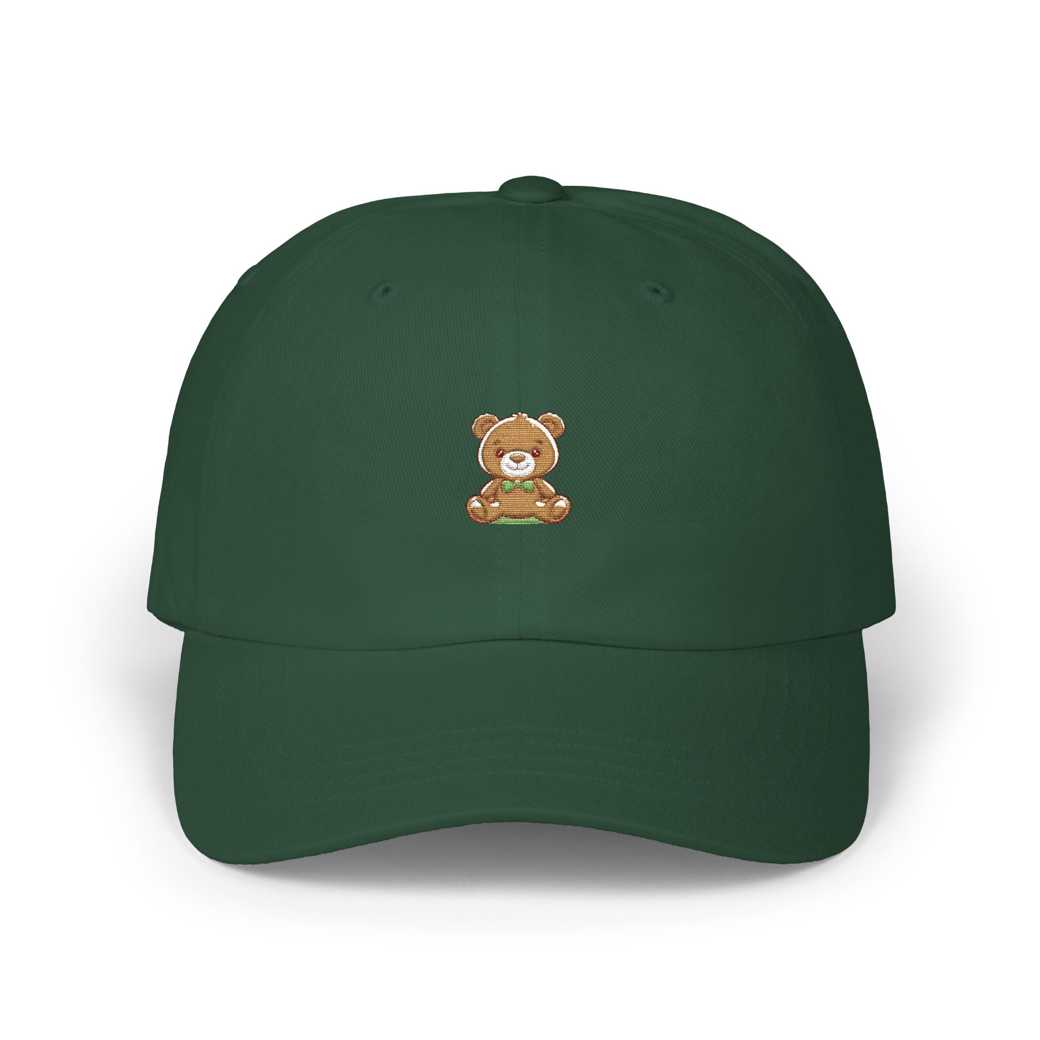 Happy Teddy Dad Cap — Cute Embroidered Bear Baseball Hat