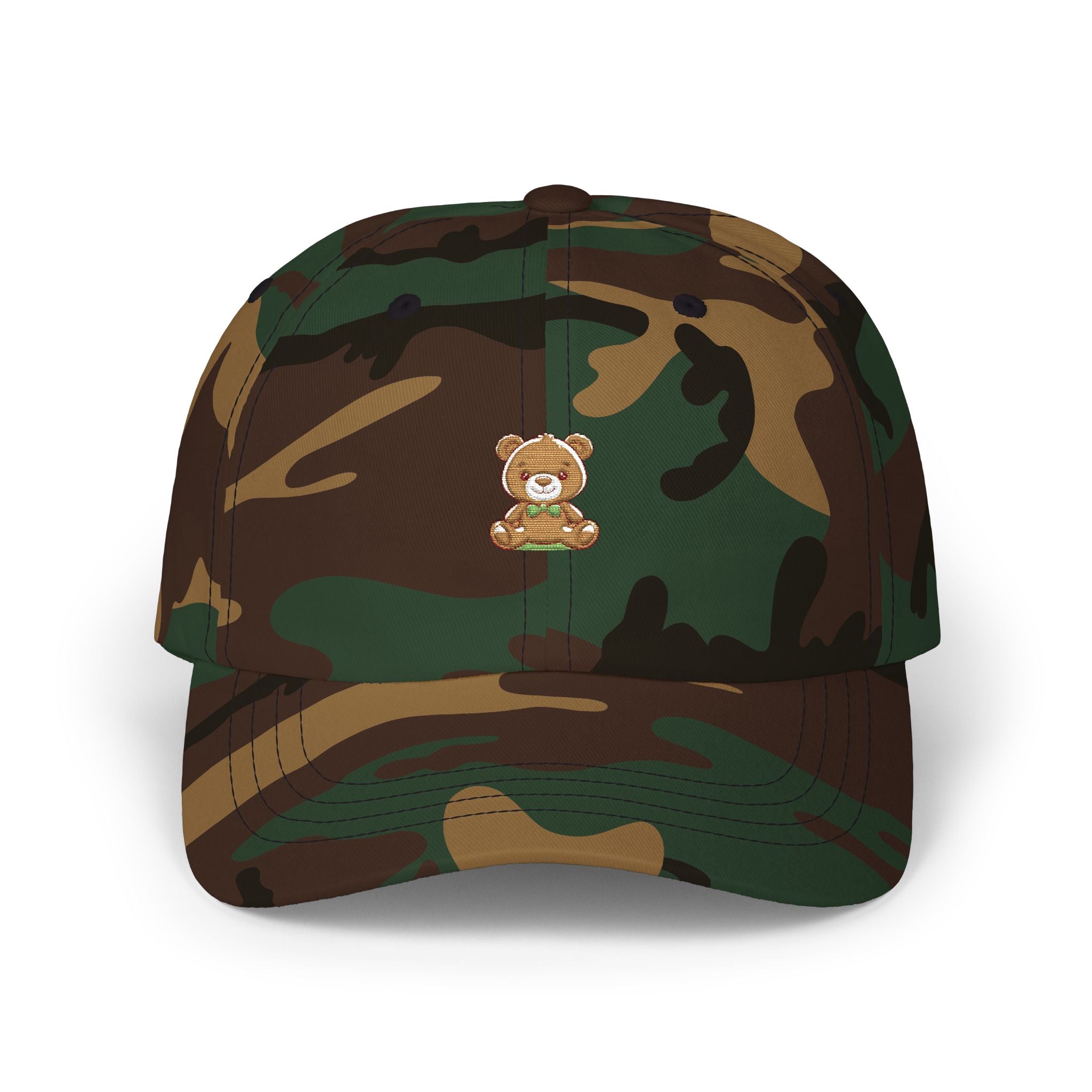 Happy Teddy Dad Cap — Cute Embroidered Bear Baseball Hat