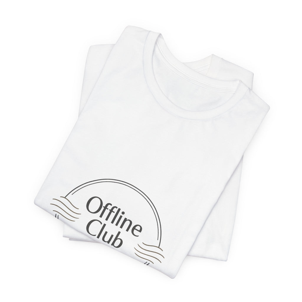 Offline Club Badge Tee | digital detox, log off