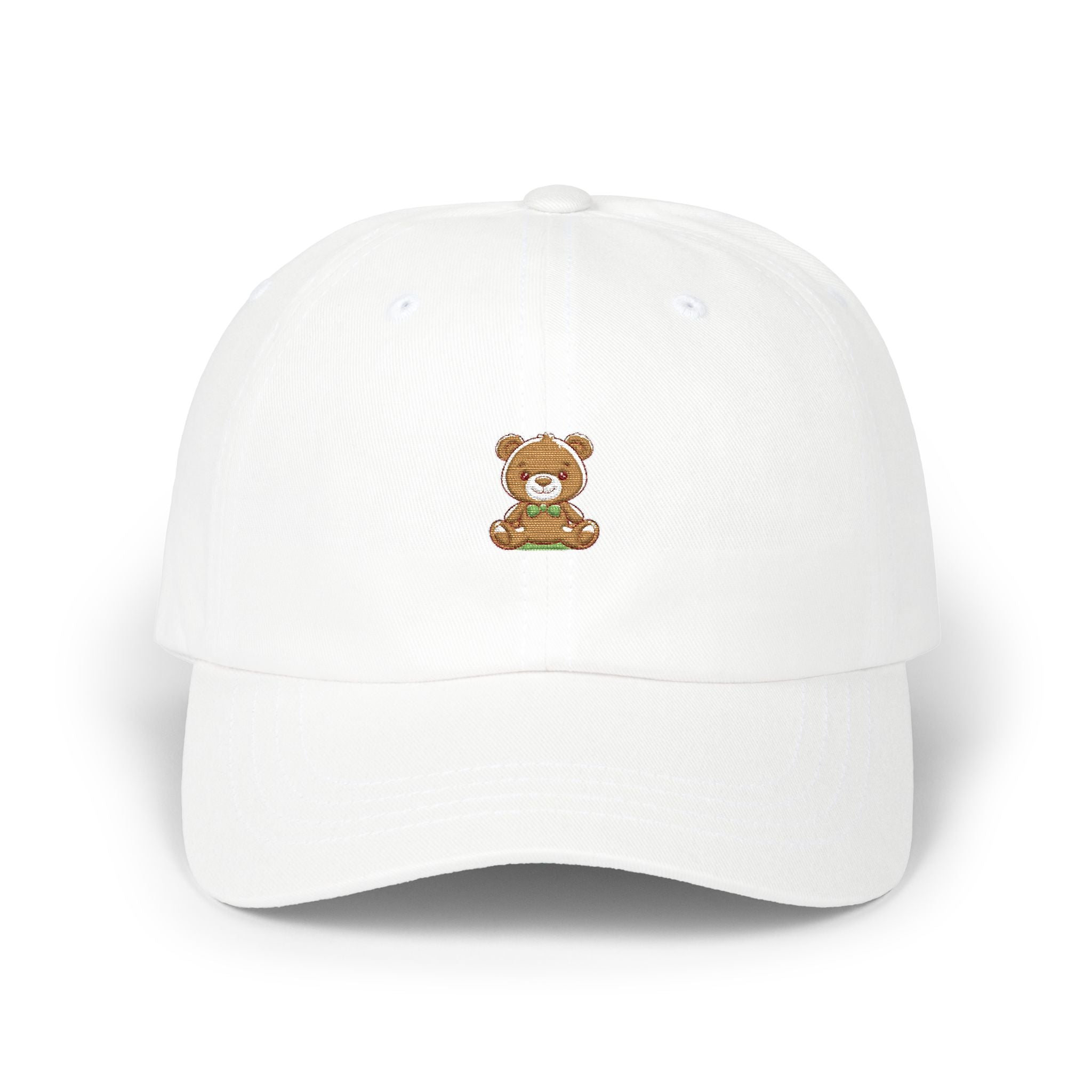 Happy Teddy Dad Cap — Cute Embroidered Bear Baseball Hat