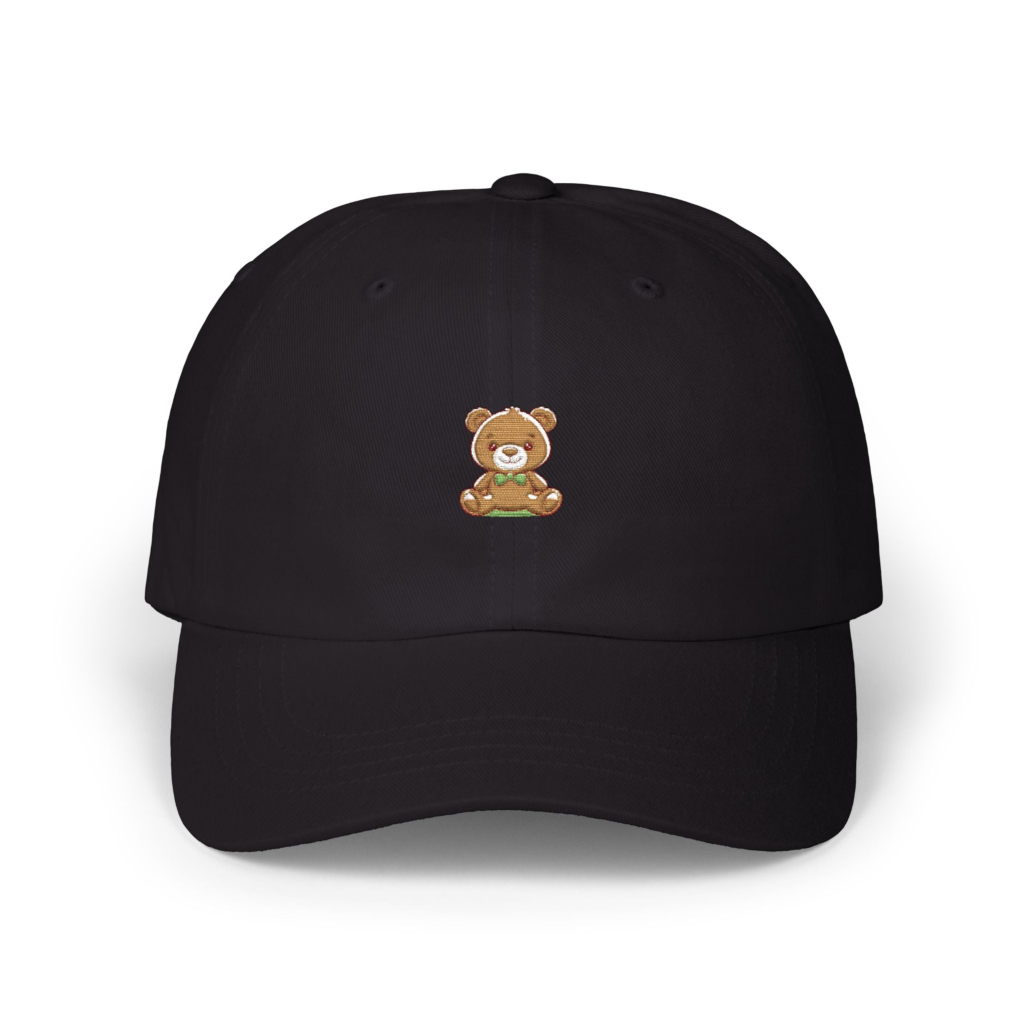 Happy Teddy Dad Cap — Cute Embroidered Bear Baseball Hat