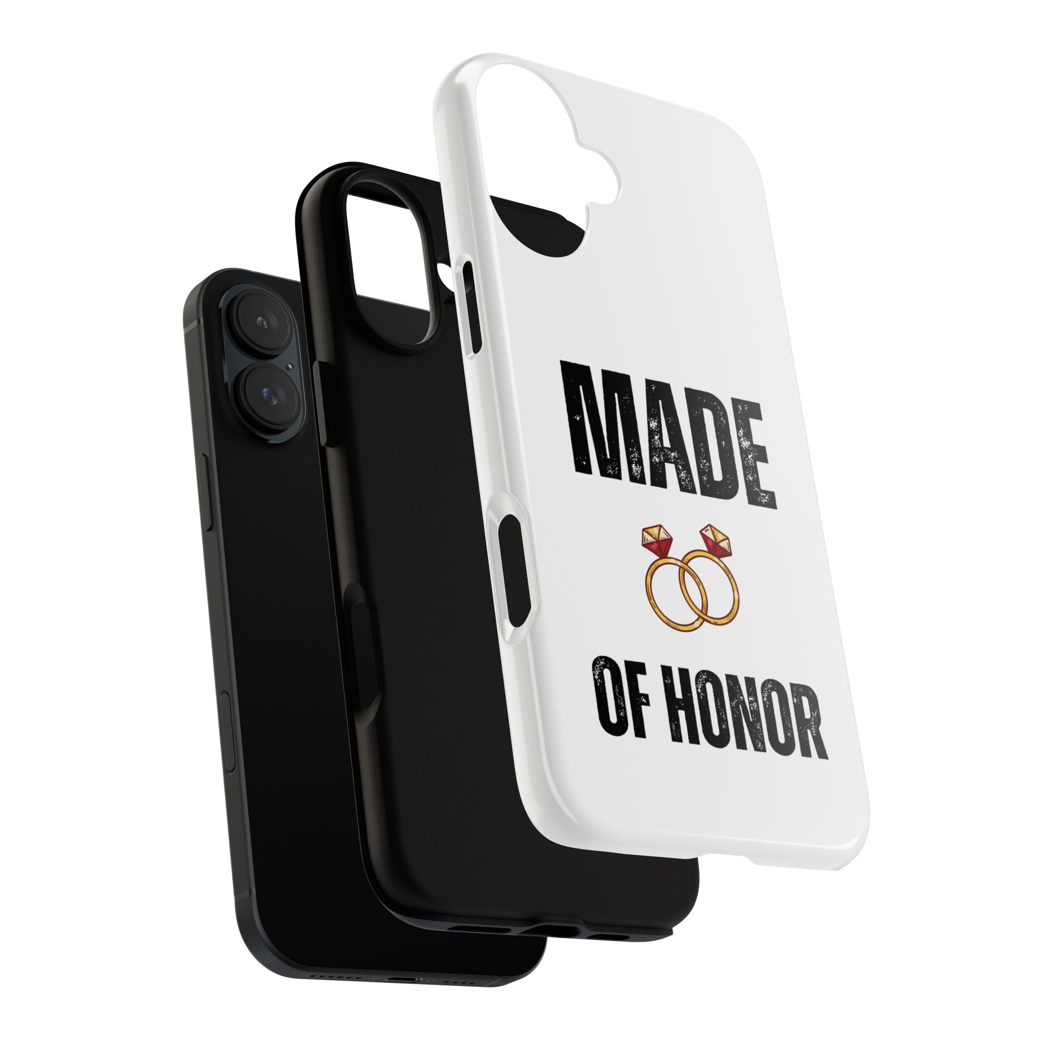Phone Case — “Made of Honor” Bridal Wedding Ring Design