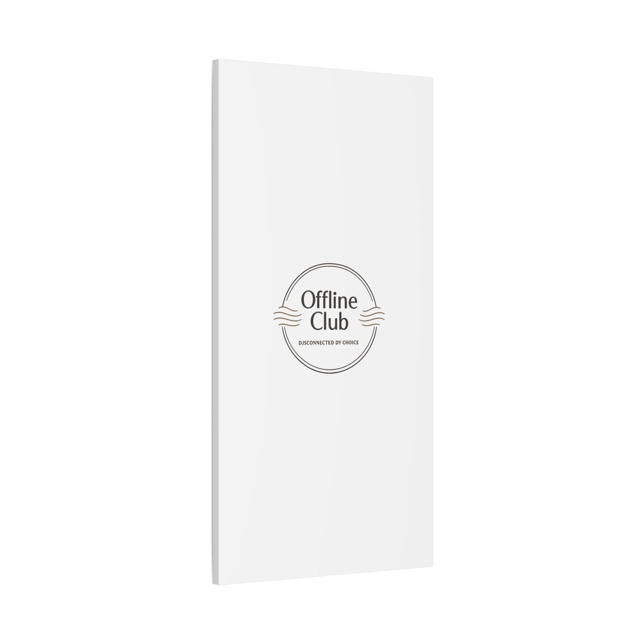 Offline Club Badge Canvas, Digital Detox emblem, log off, no notifications
