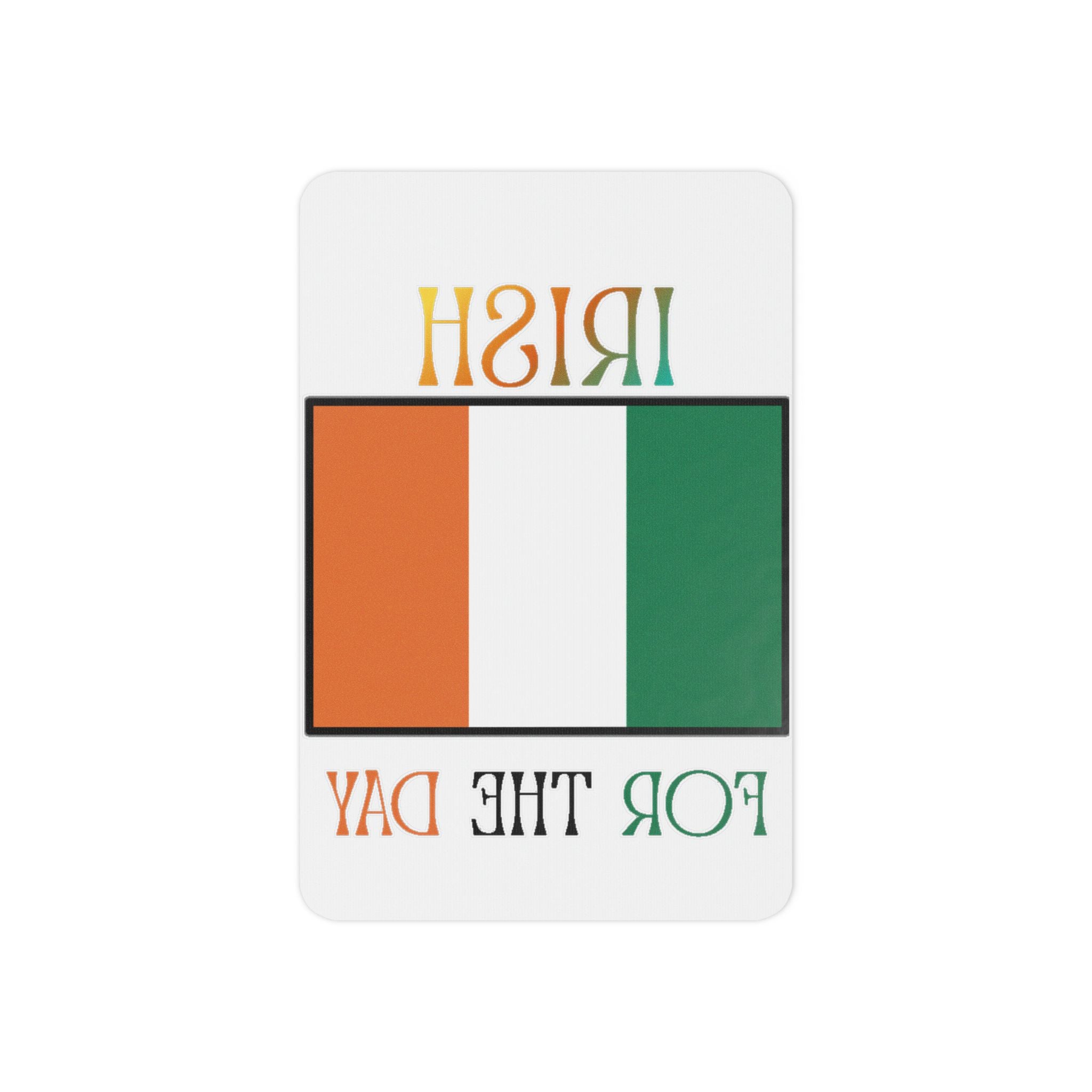 Irish Flag Temporary Tattoos — "Irish for the Day" St. Patrick’s Day Decals