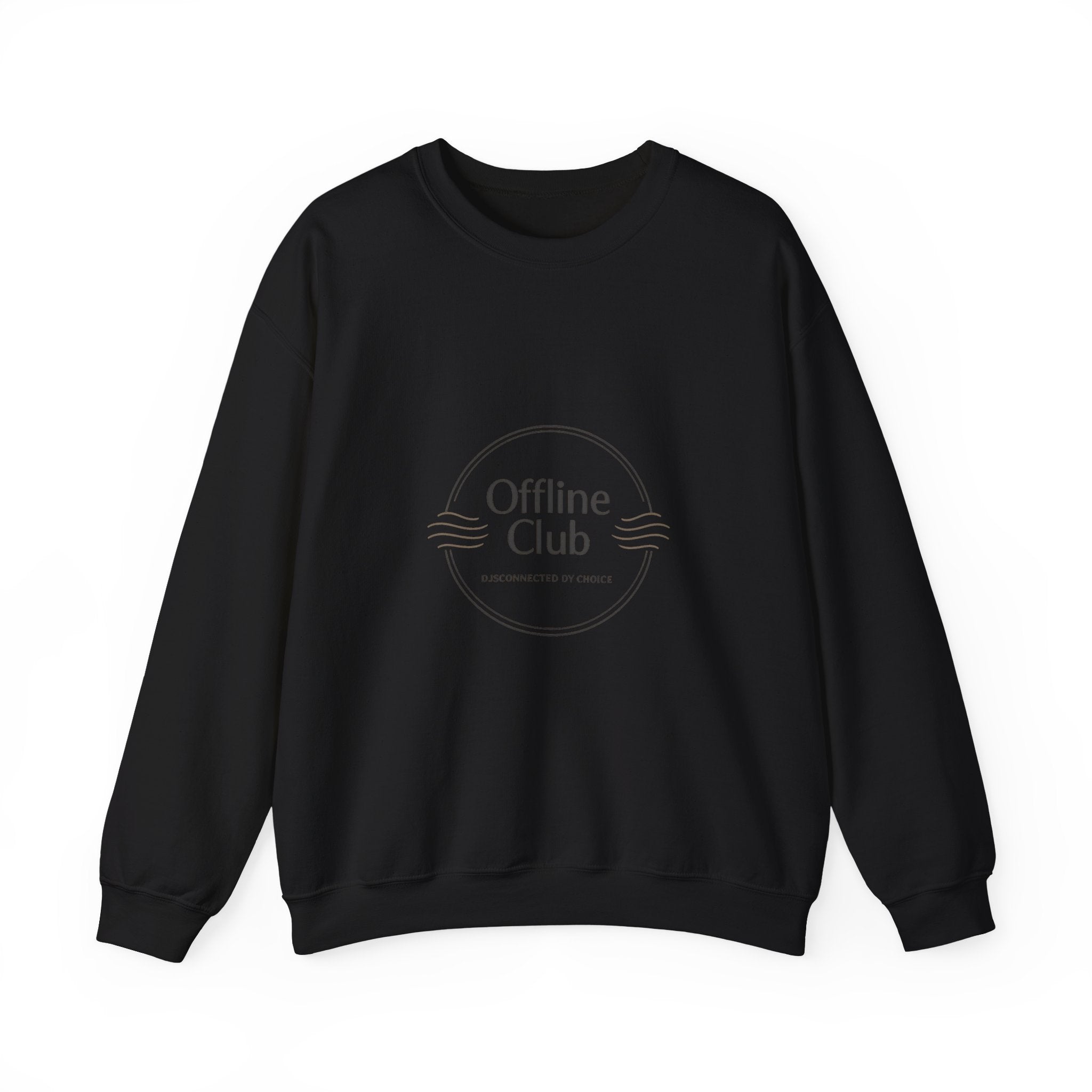 Offline Club badge Crewneck Sweatshirt | digital detox, log off
