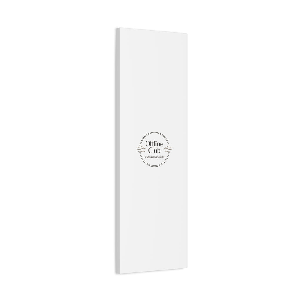 Offline Club Badge Canvas, Digital Detox emblem, log off, no notifications