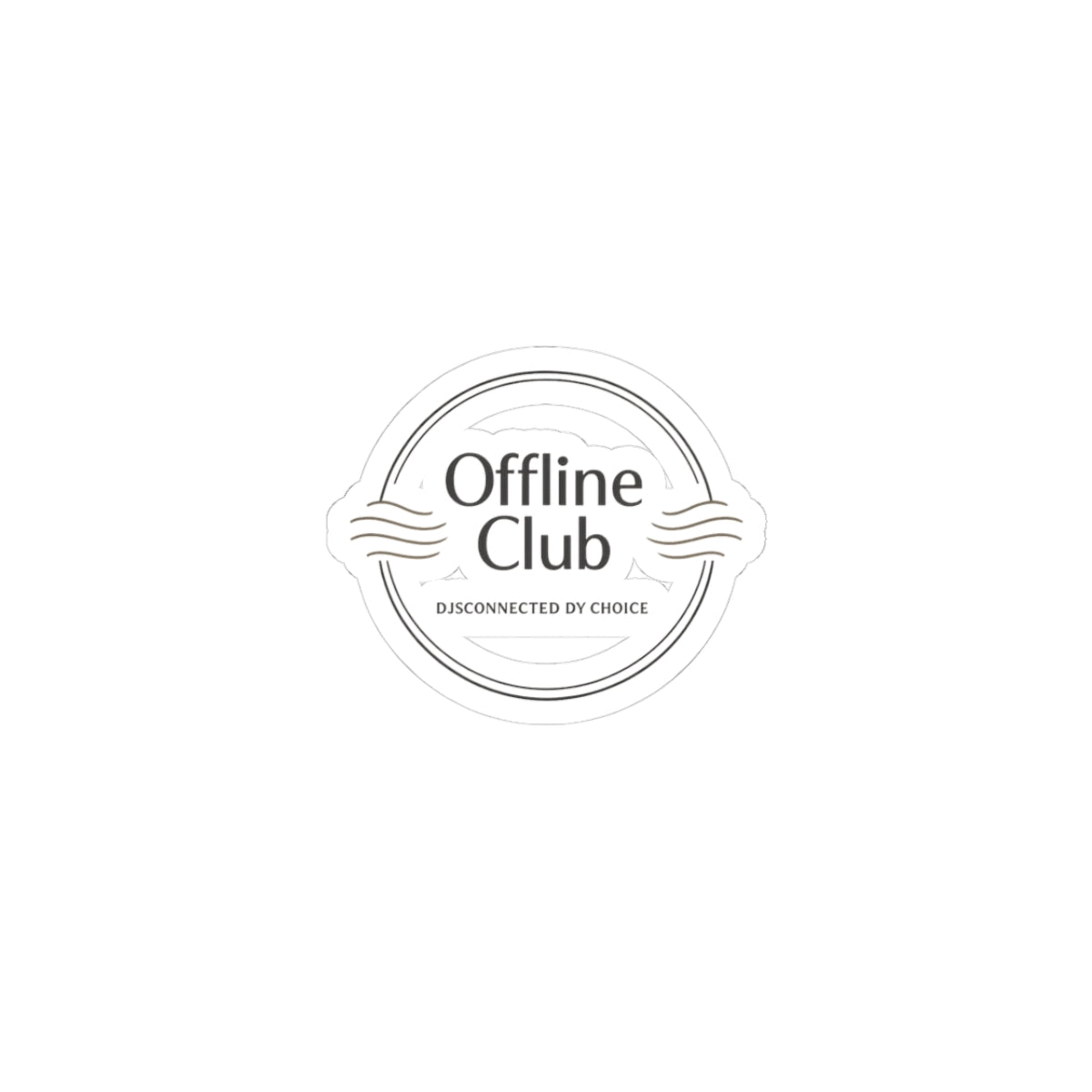 Offline Club badge sticker | Digital Detox, log off, no notifications